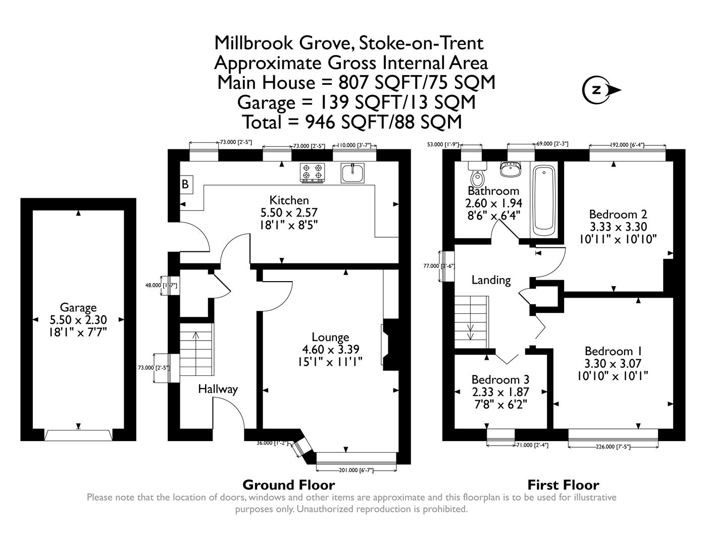 00, Millbrook Grove, Stoke-On-Trent floorplan