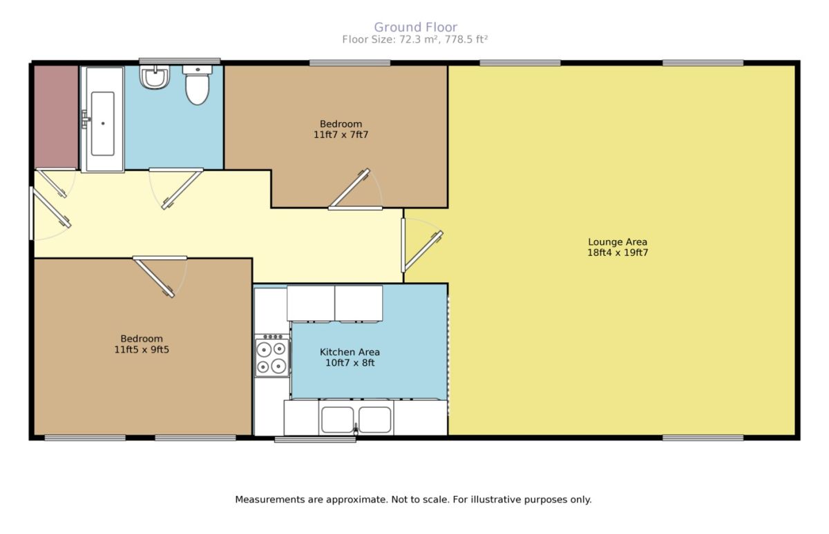 2 Bedrooms Flat for sale in The Chimes, Hoo, Rochester ME3