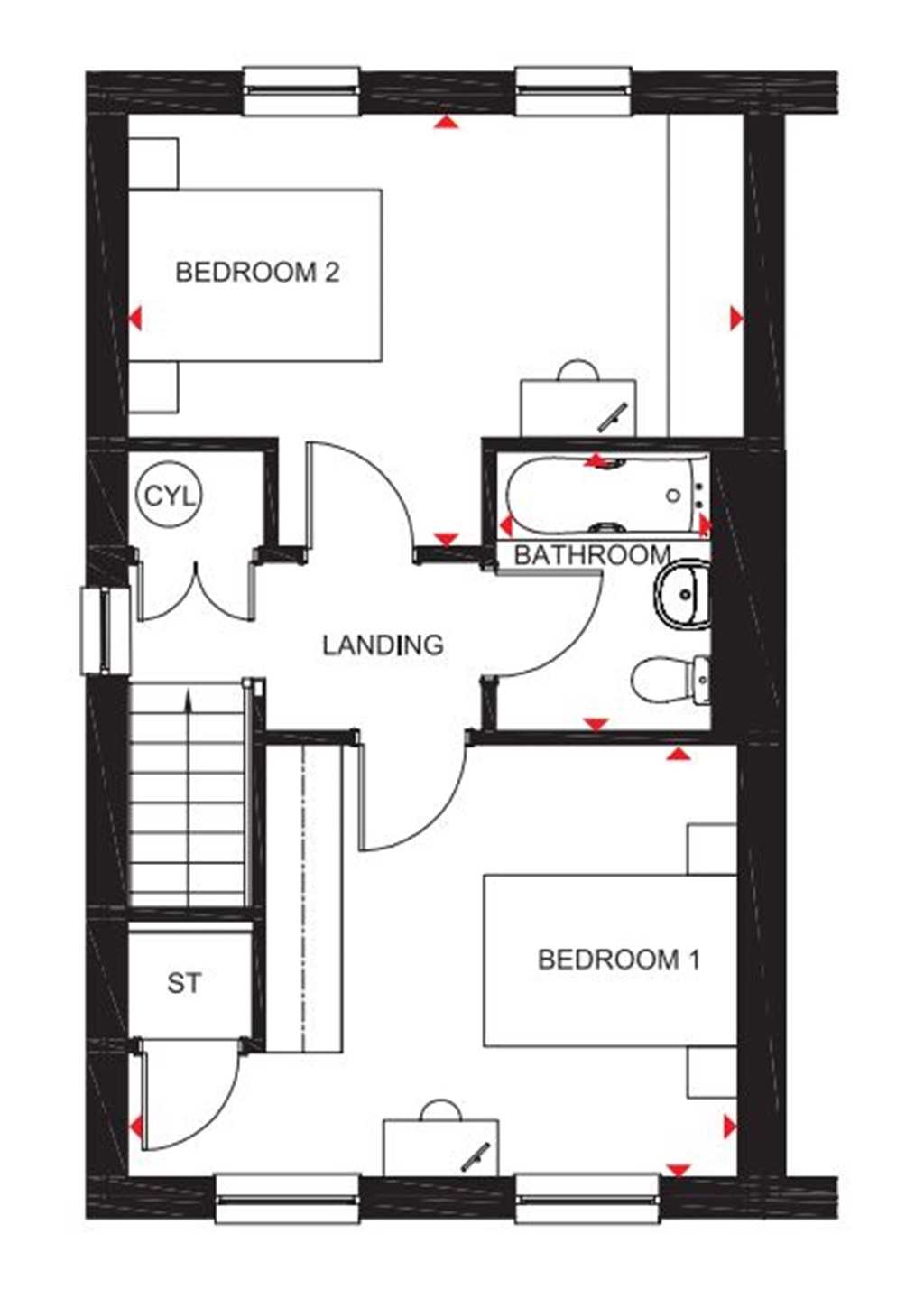 "Leven" at Holehouse Road, Kilmarnock KA3, 4 bedroom terraced house for