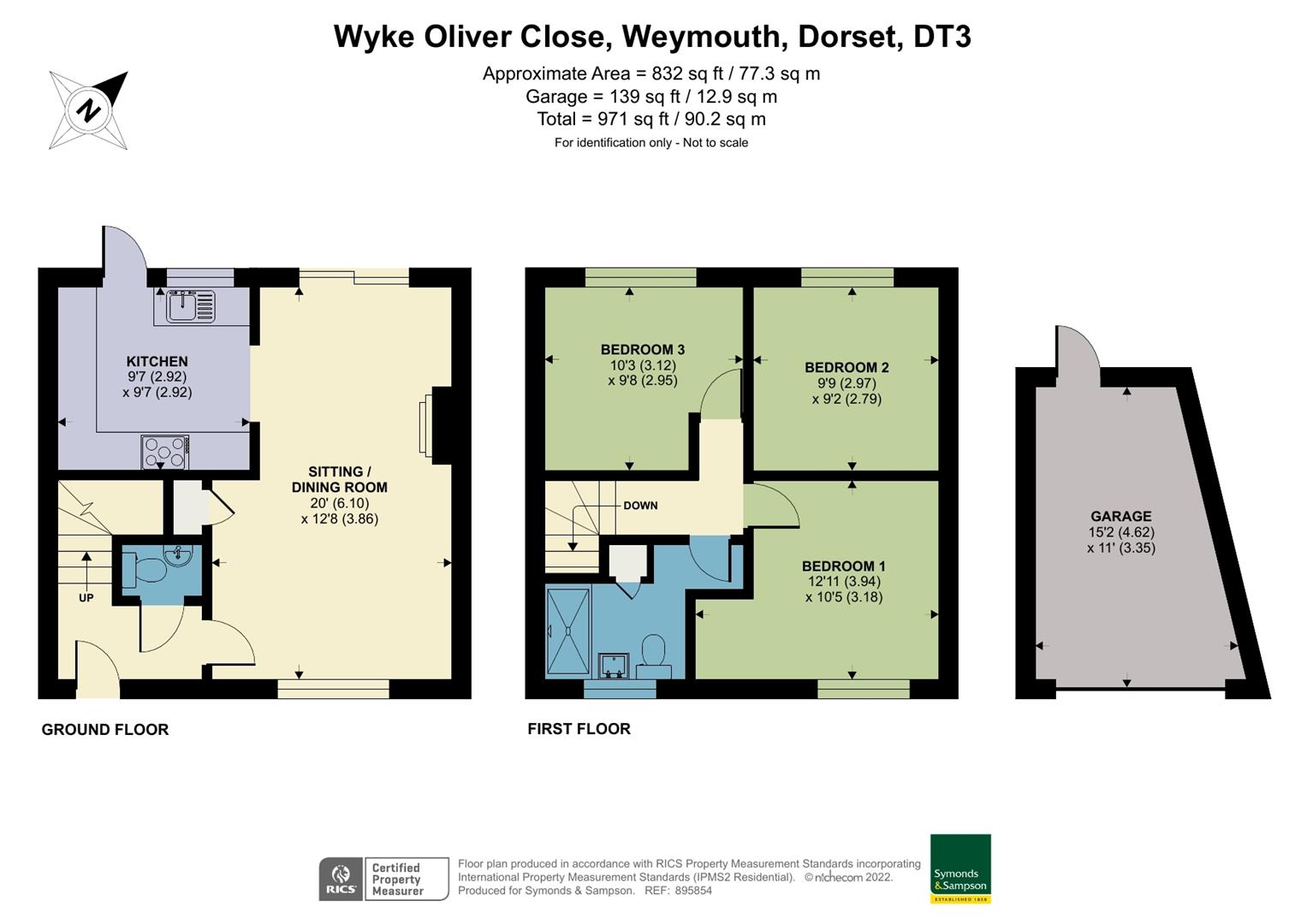 Wyke Oliver Close, Weymouth, Dorset DT3, 3 bedroom linkdetached house
