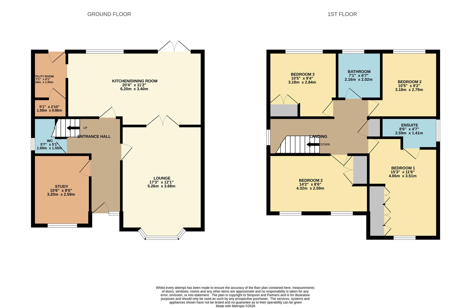 14, Wilkie Close, Kettering floorplan