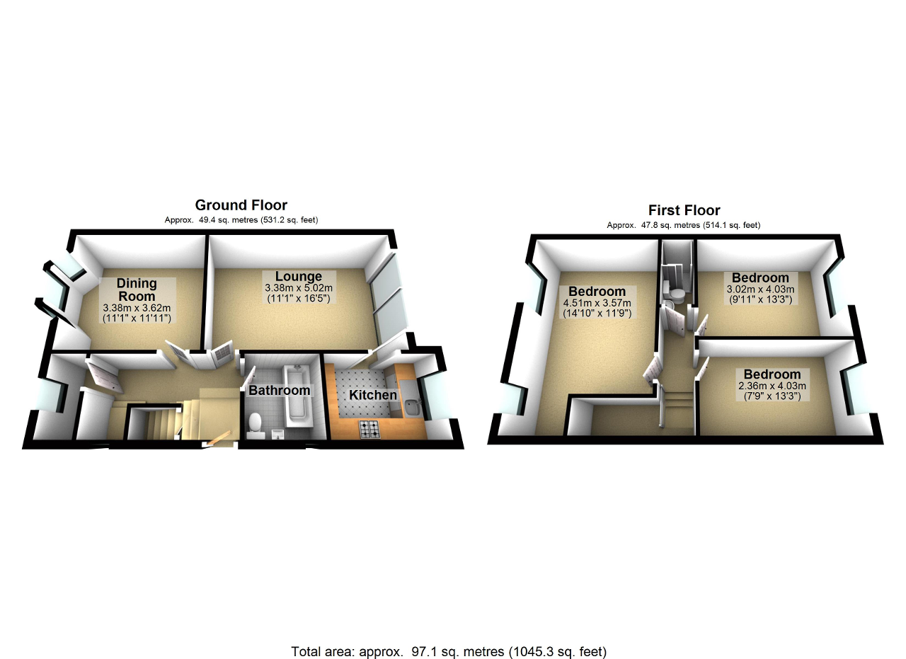 3 Bedrooms Semi-detached house to rent in Muscott Grove, Harborne, Birmingham B17