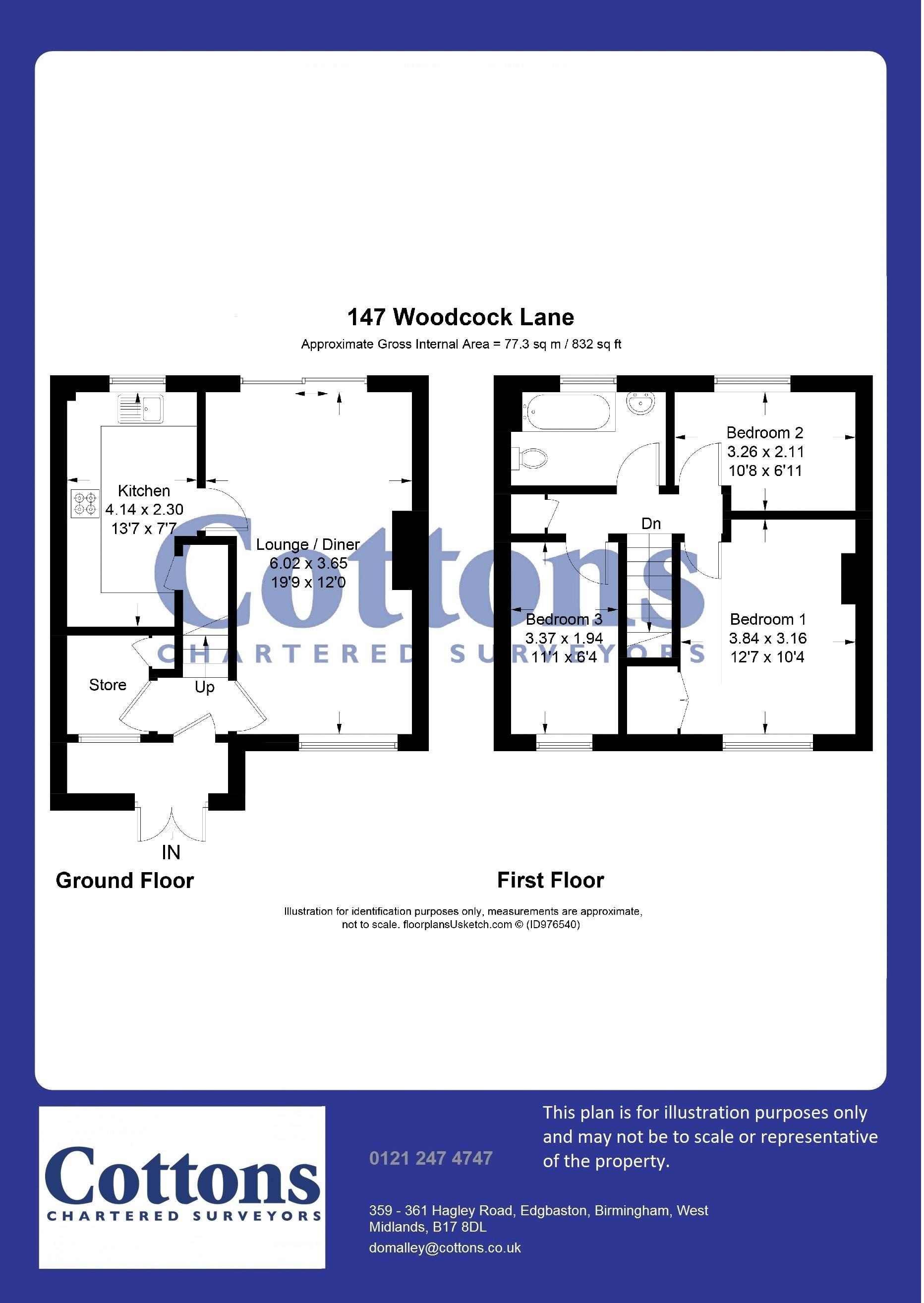 Woodcock Lane, Northfield, Birmingham B31, 3 bedroom terraced house for