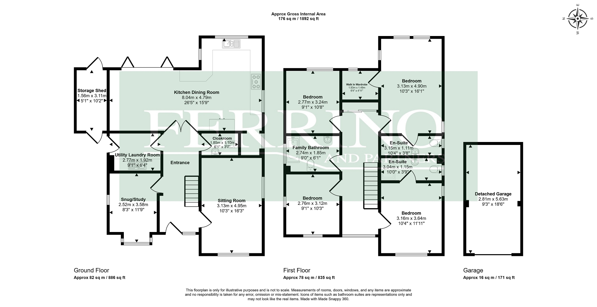 White Beam, (4 Bed & 2 En-Suite), Chepstow floorplan