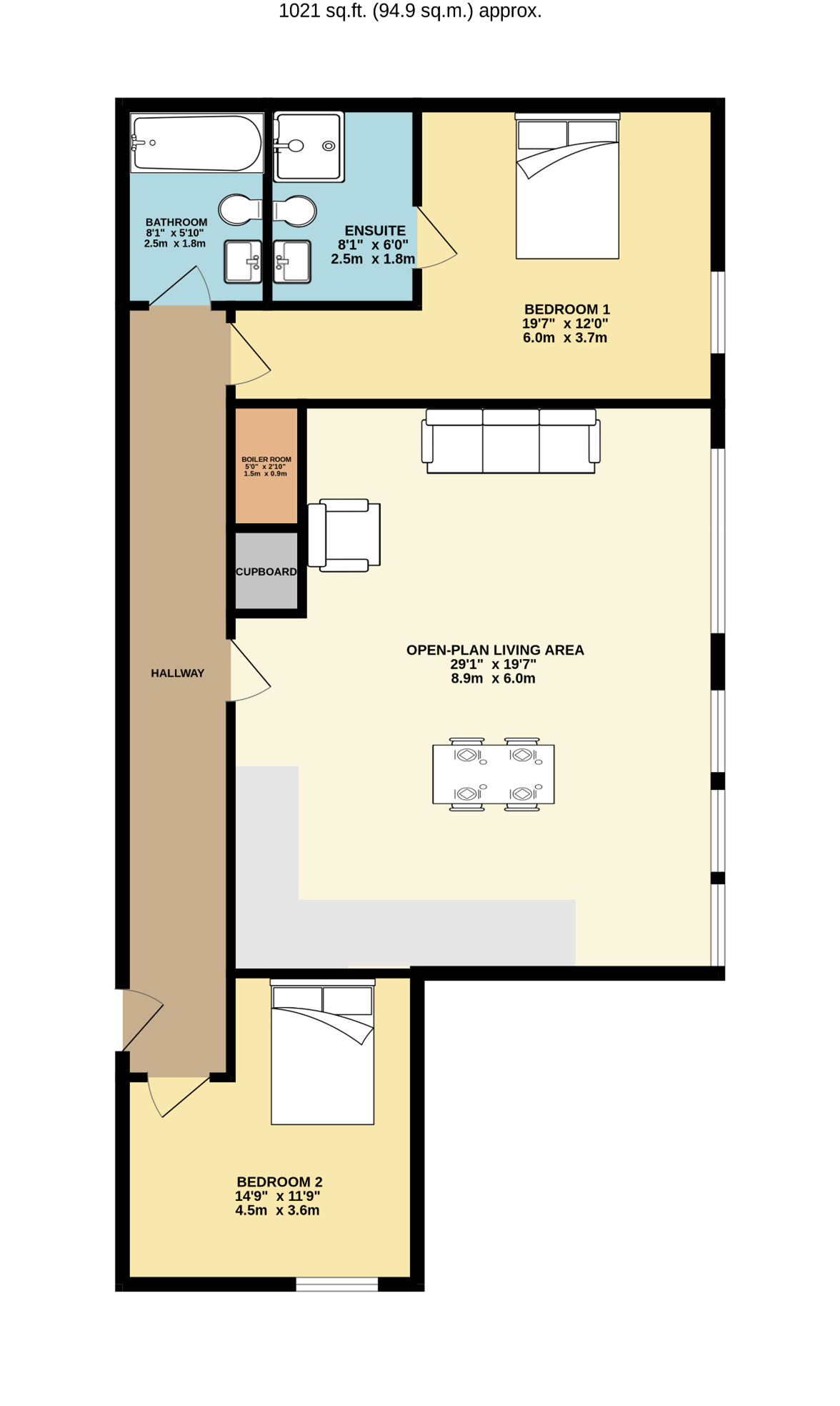 ++MP++ Flat 7, 14, Millers Hill, Kent floorplan