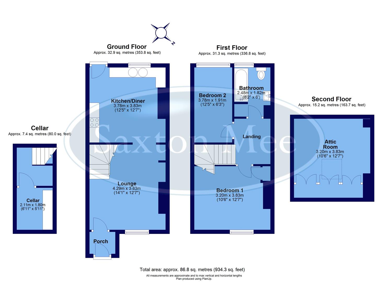 58, Victoria Road, Sheffield floorplan