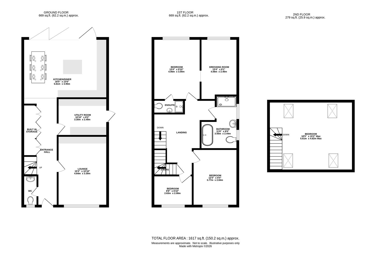 2B, The Cobbles, Brentwood floorplan