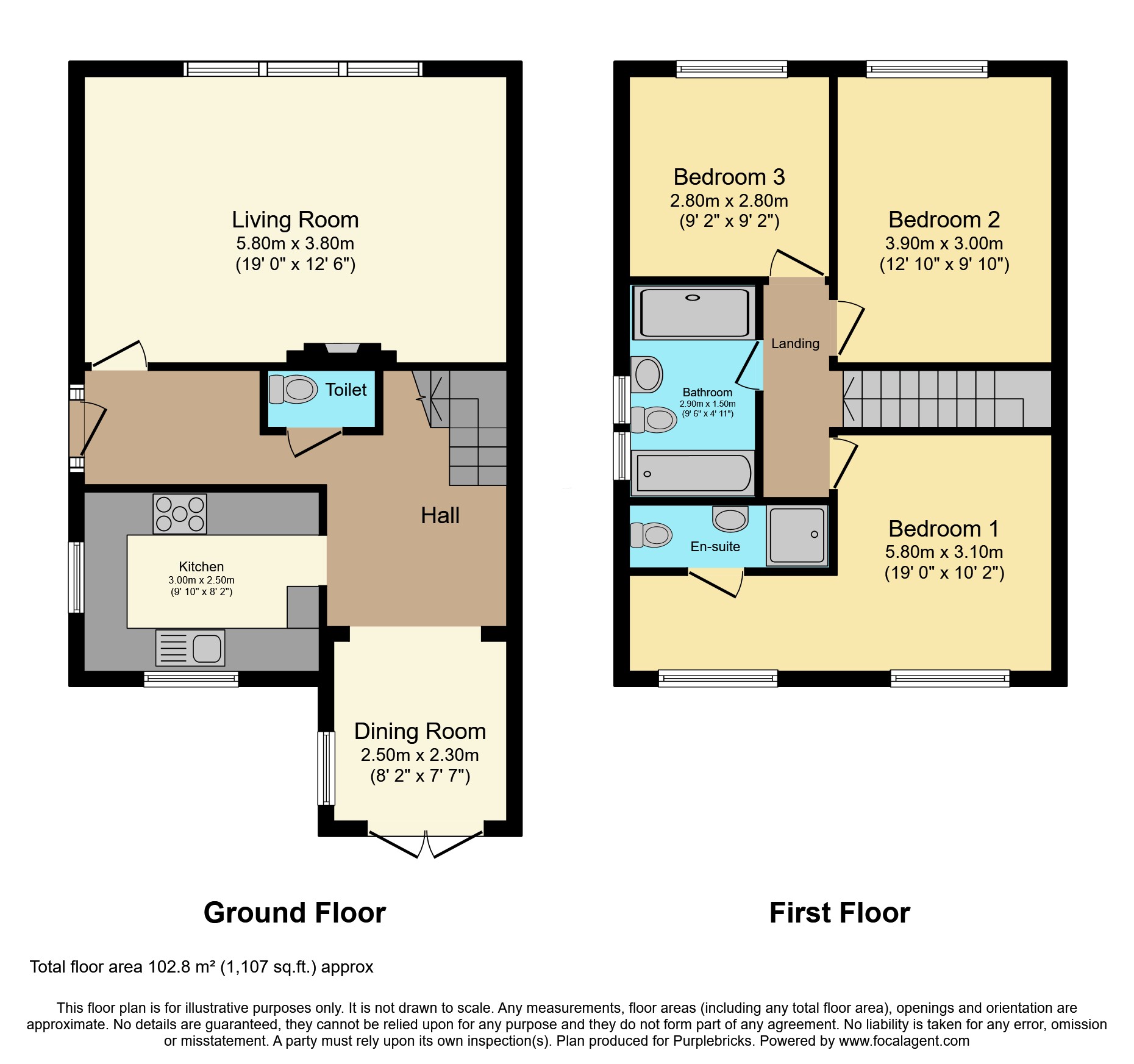 159, Common Road, Newton-le-Willows floorplan