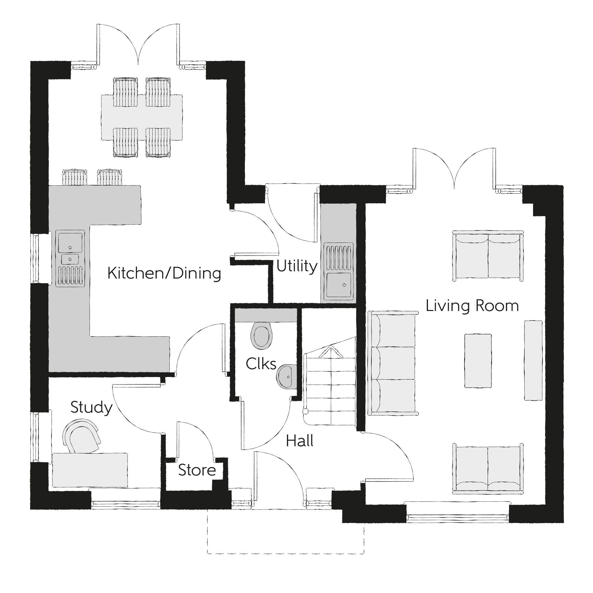 46, High Road, Trimley St Martin, Felixstowe floorplan