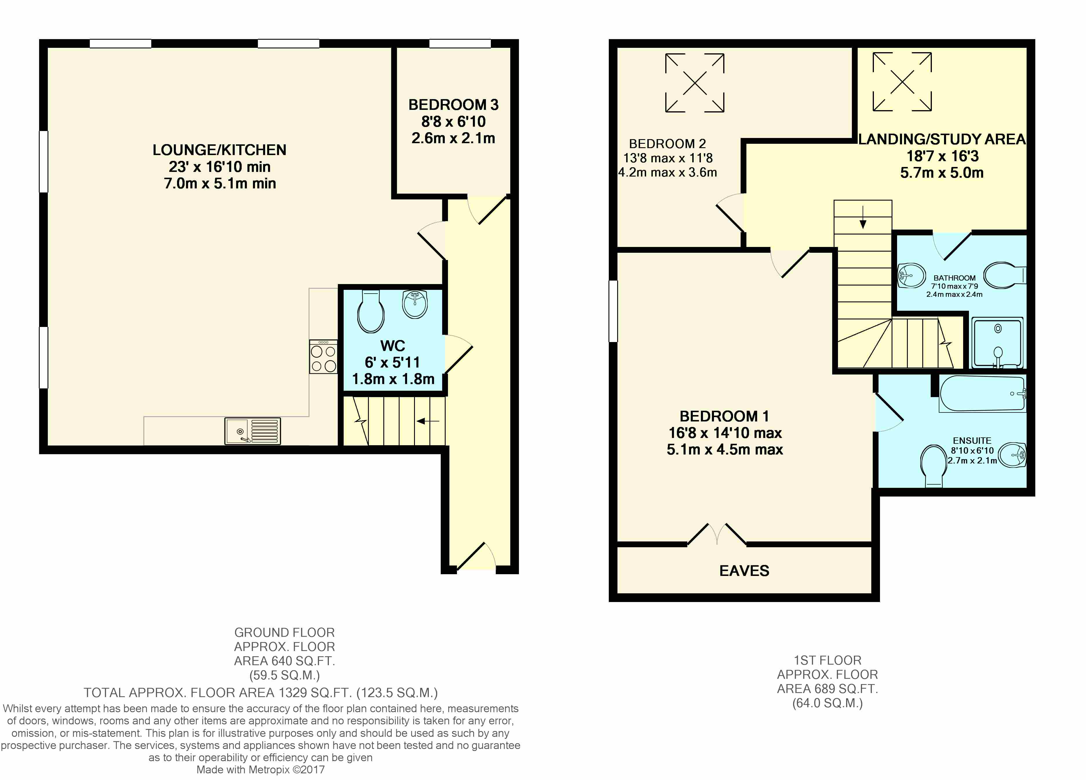 Flat 12 Harrington House, Brighton Road, Horsham floorplan