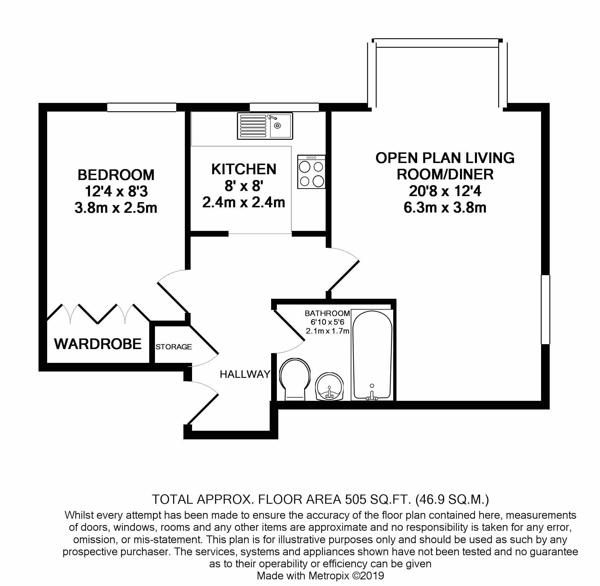 1 Bedrooms Flat to rent in Whitehill Road, Crowborough TN6
