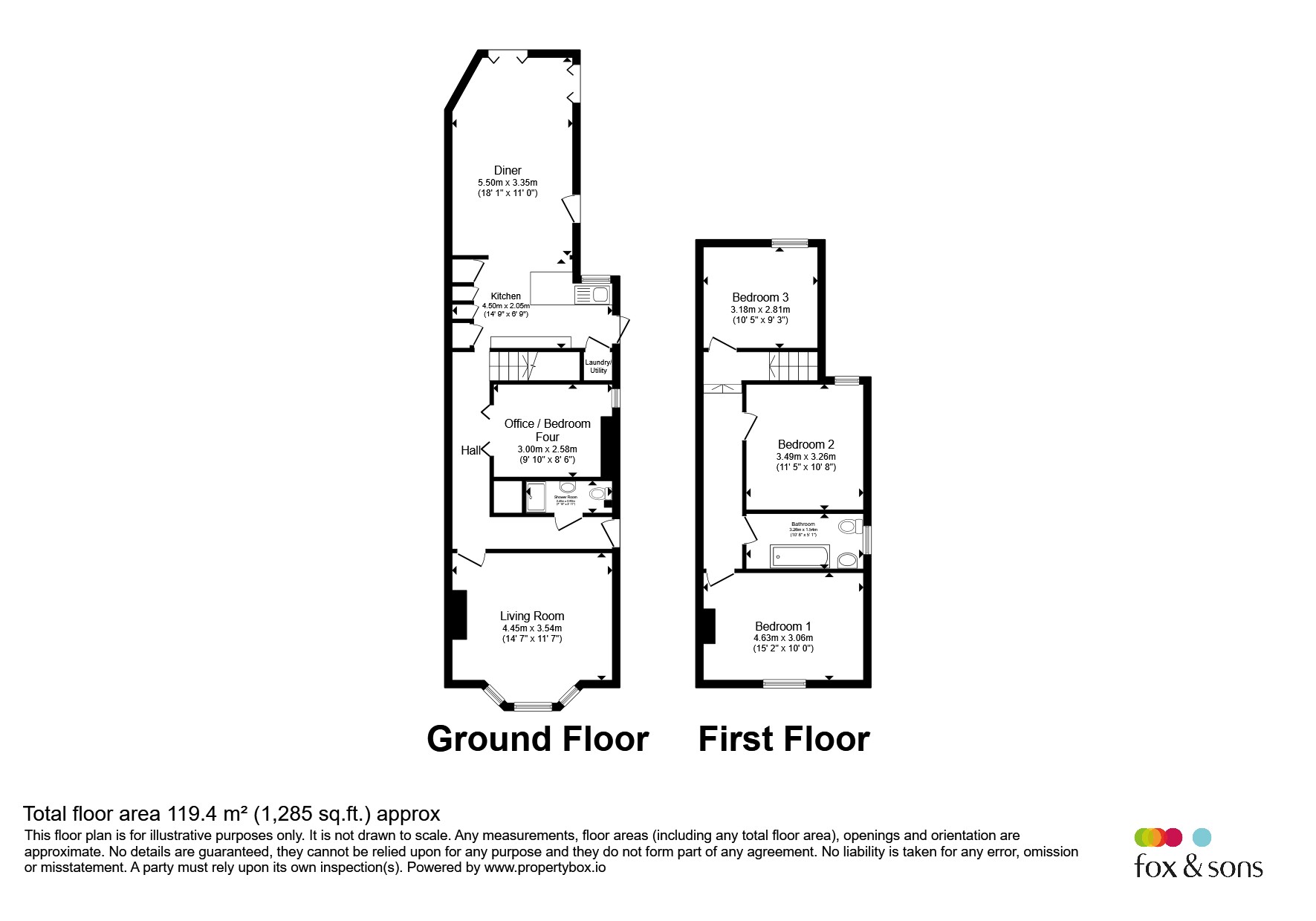 2, Brook Villas, West Street, Havant floorplan