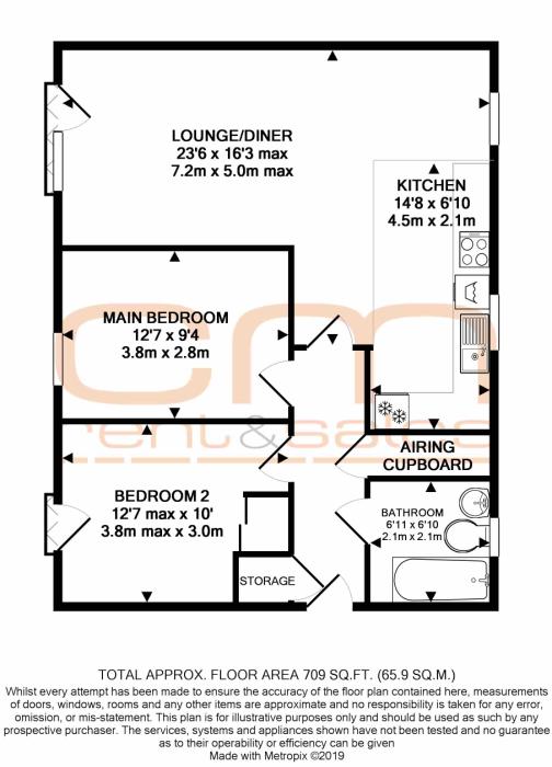 2 Bedrooms Flat for sale in Chelmer Road, Chelmsford, Essex CM2