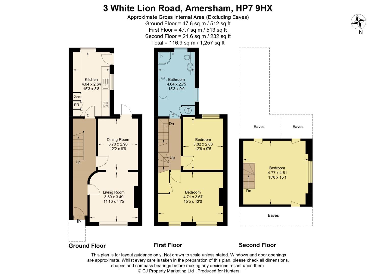 3, White Lion Road, Amersham floorplan
