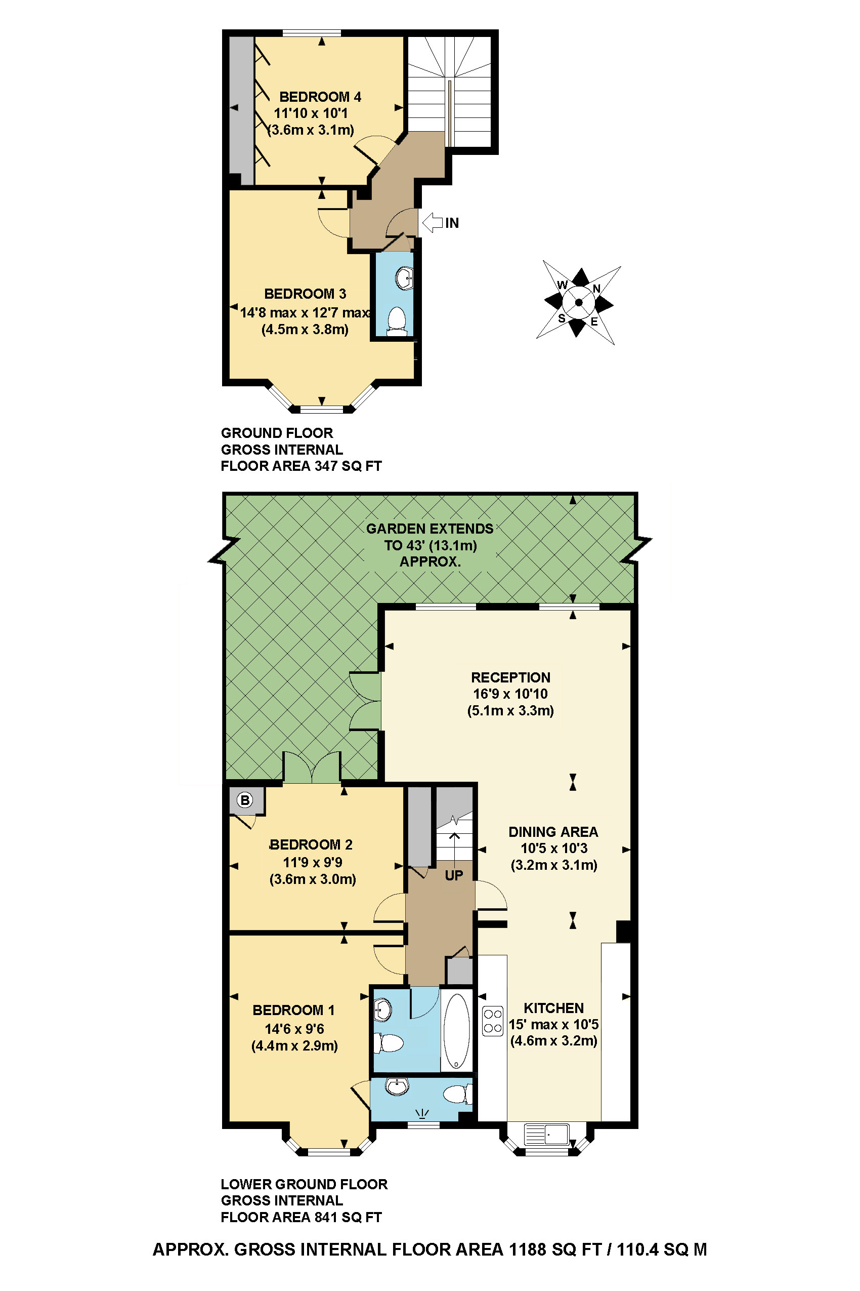 4 Bedrooms Flat to rent in Powerscroft Road, London E5