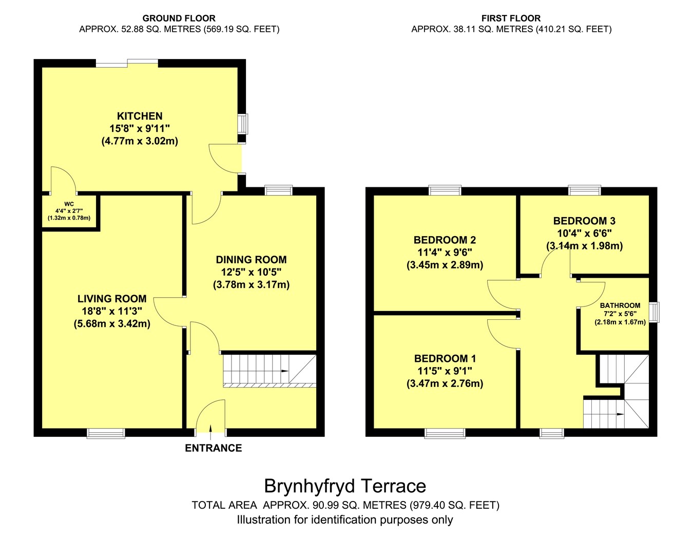 3 Bedrooms Semi-detached house for sale in Brynhyfryd Terrace, Hengoed CF82