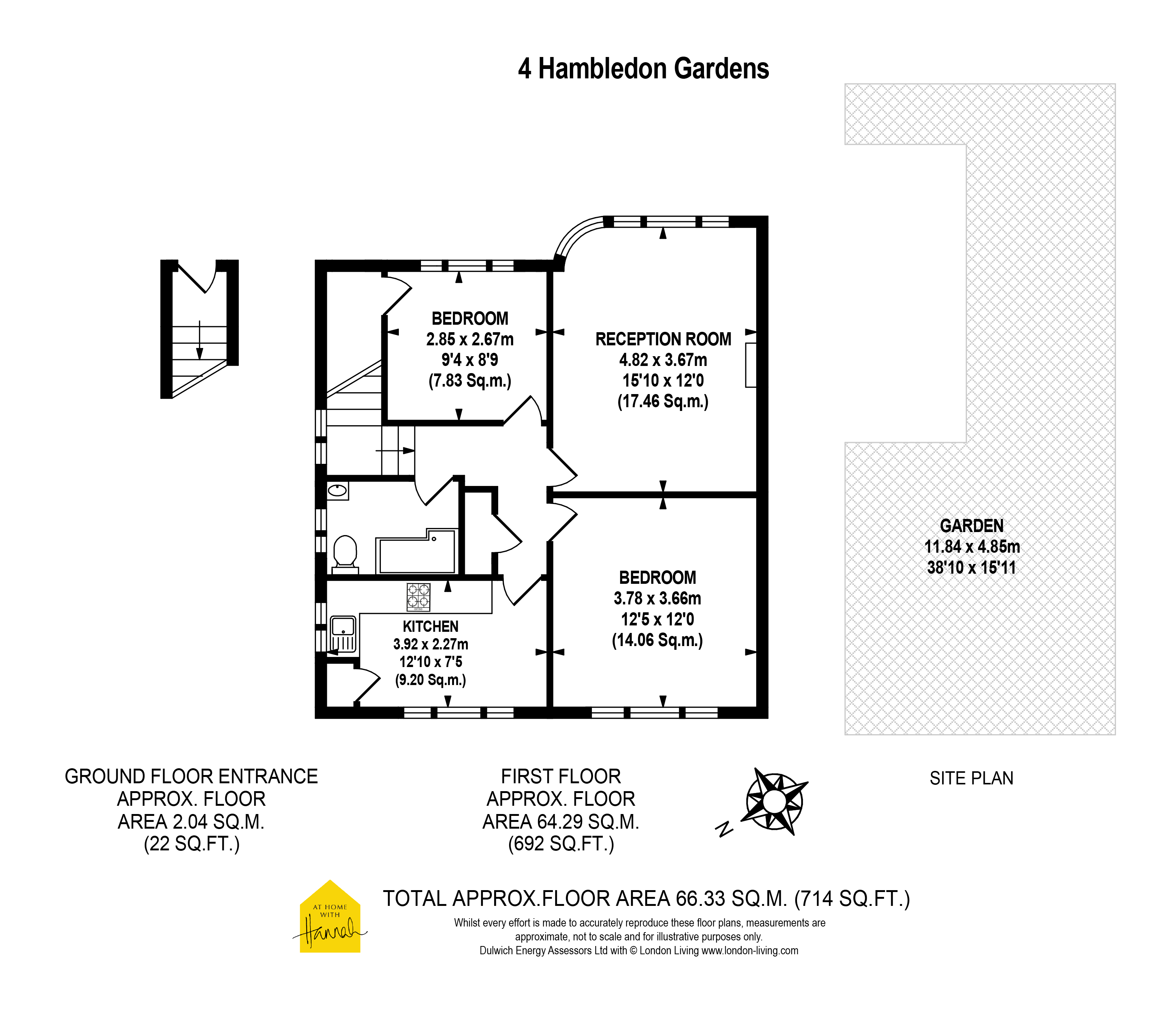 4, Hambledon Gardens, London floorplan