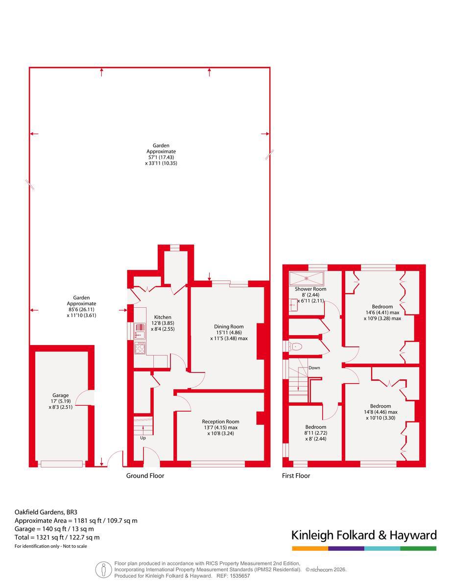 Oakfield Gardens, Kent floorplan