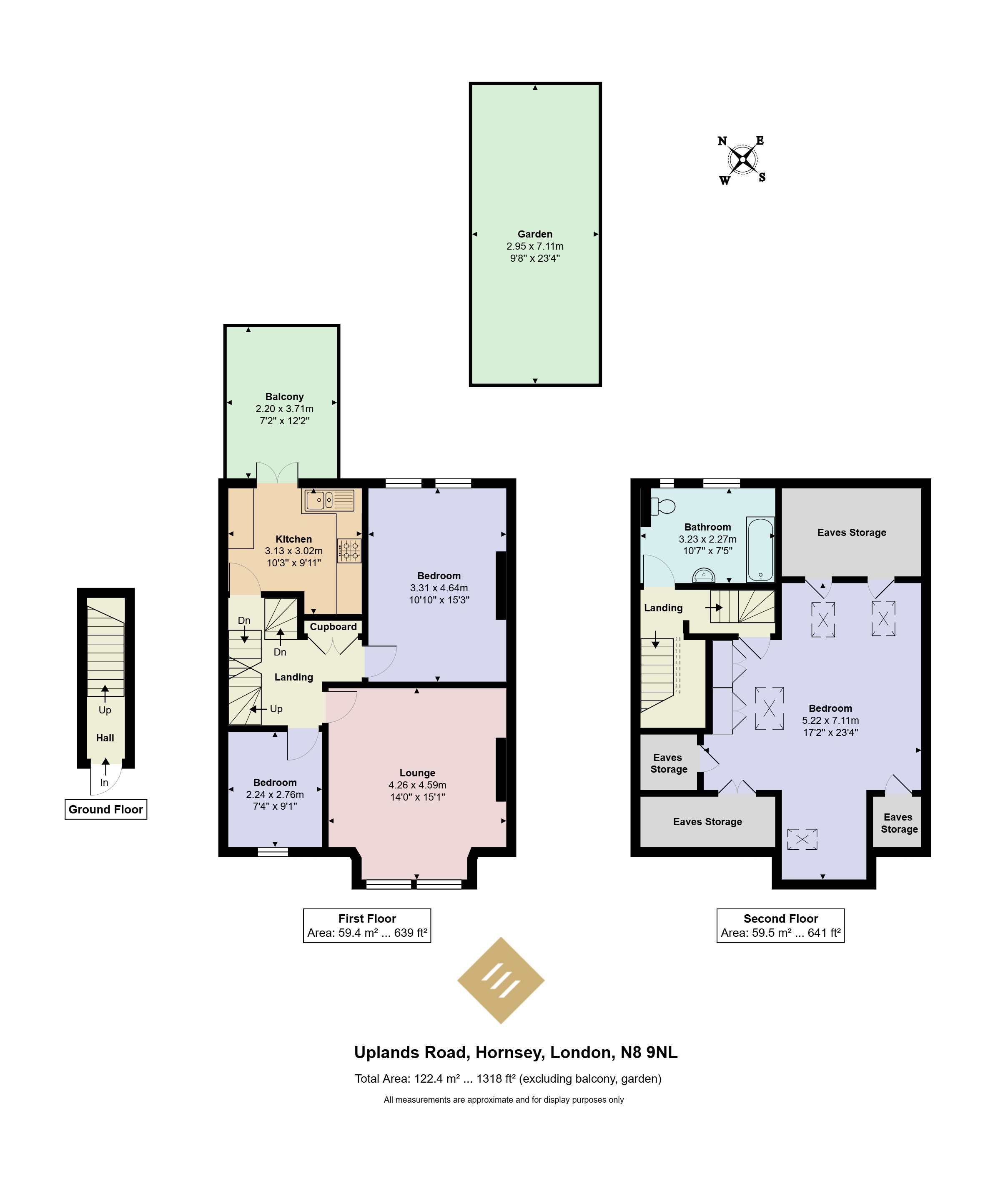 22B, Uplands Road, London floorplan