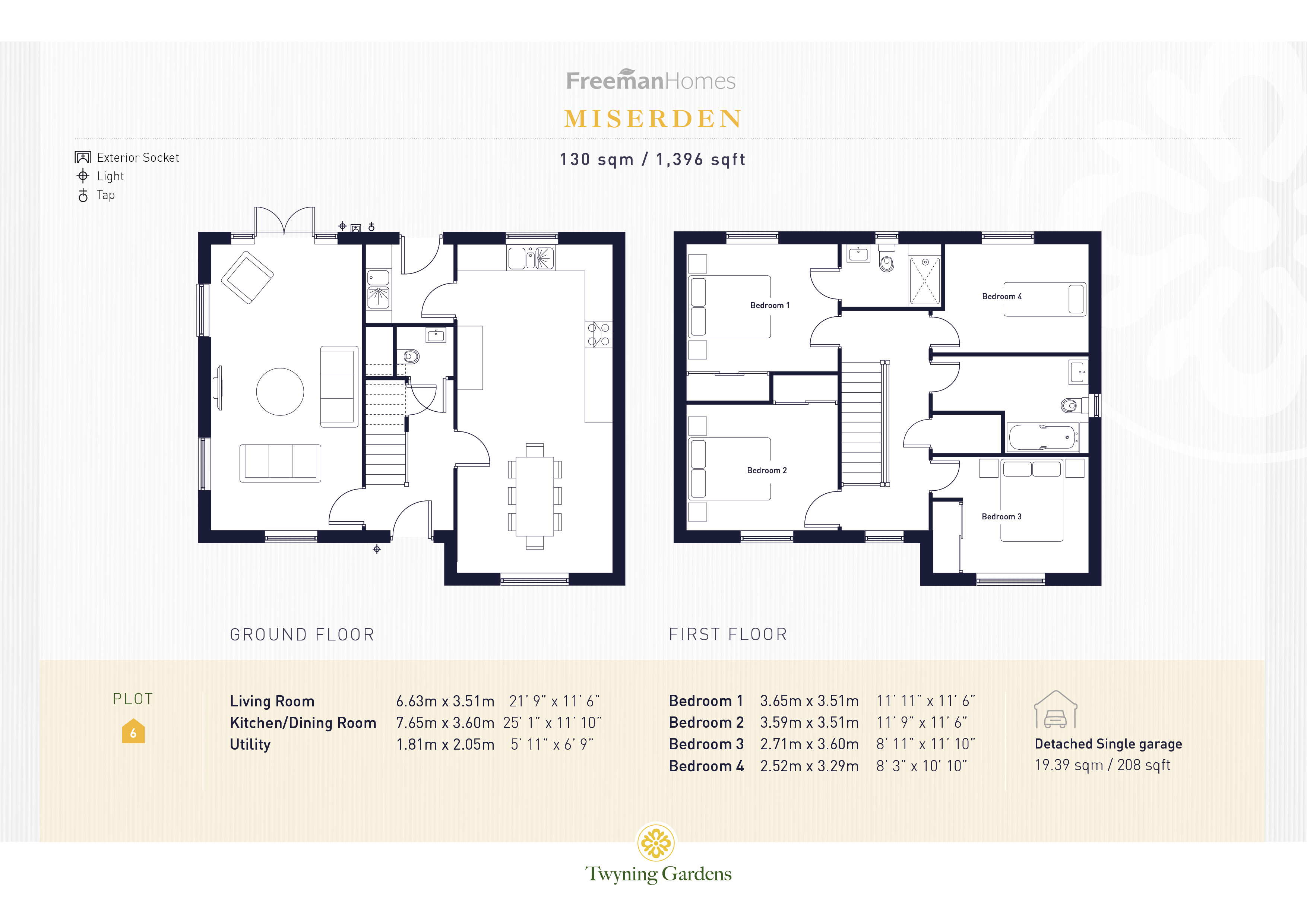 The Miserden, Twyning Gardens, Twyning, Tewkesbury floorplan