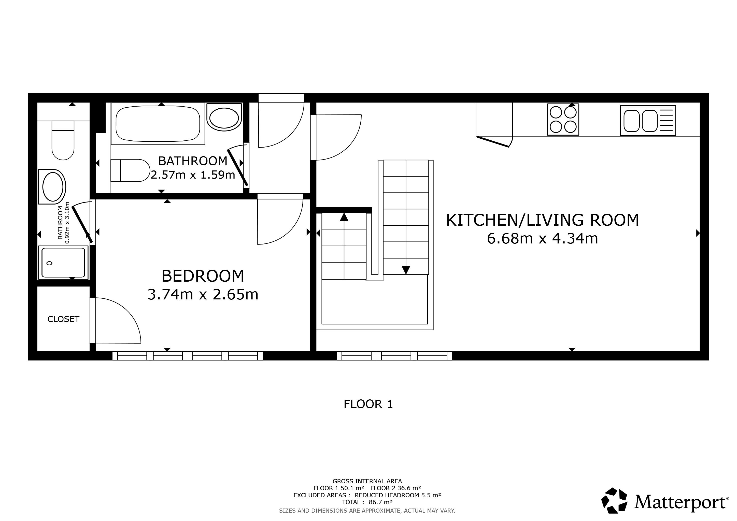 Flat 51 Queens Brewery Court, Stretford floorplan