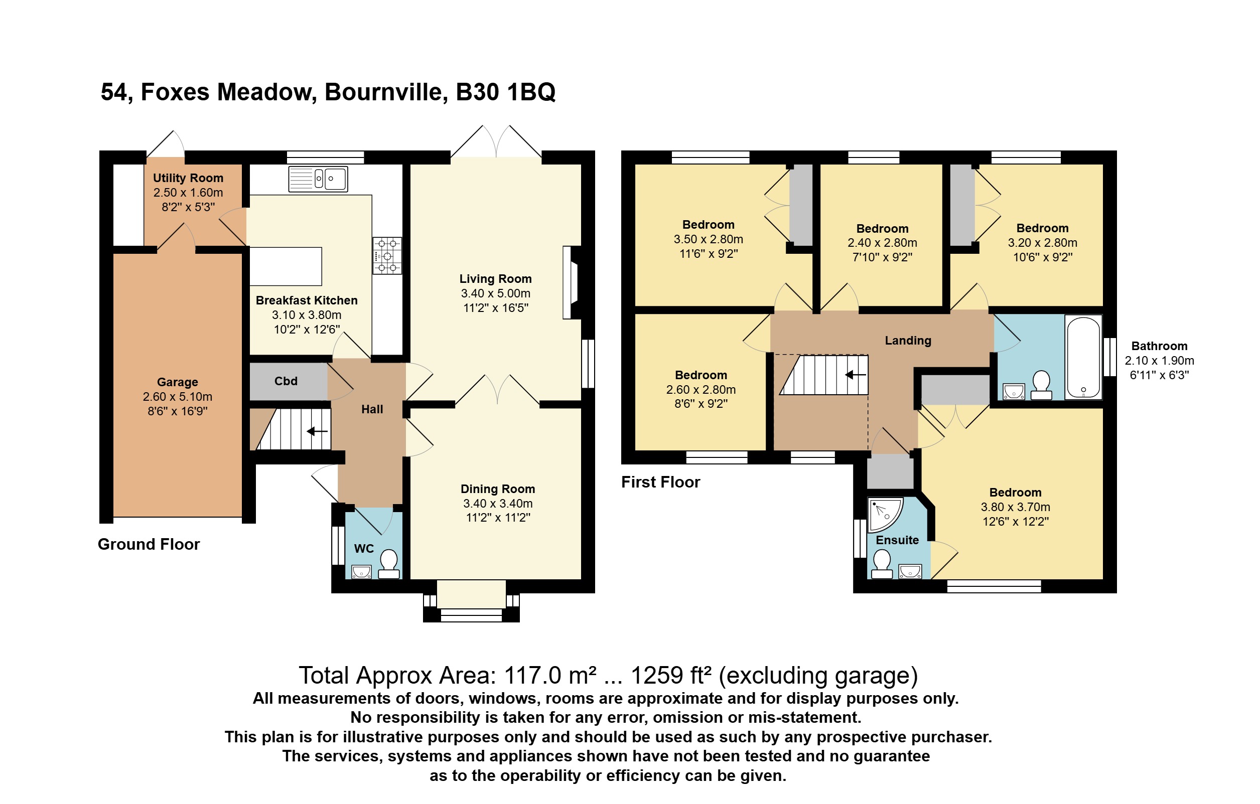 54, Foxes Meadow, Birmingham floorplan