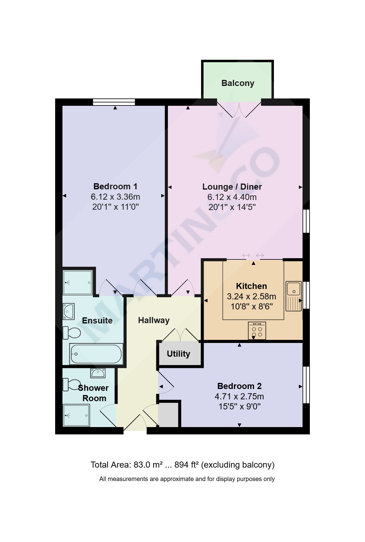 24 Melford Court, St Peter's Road, Bournemouth floorplan
