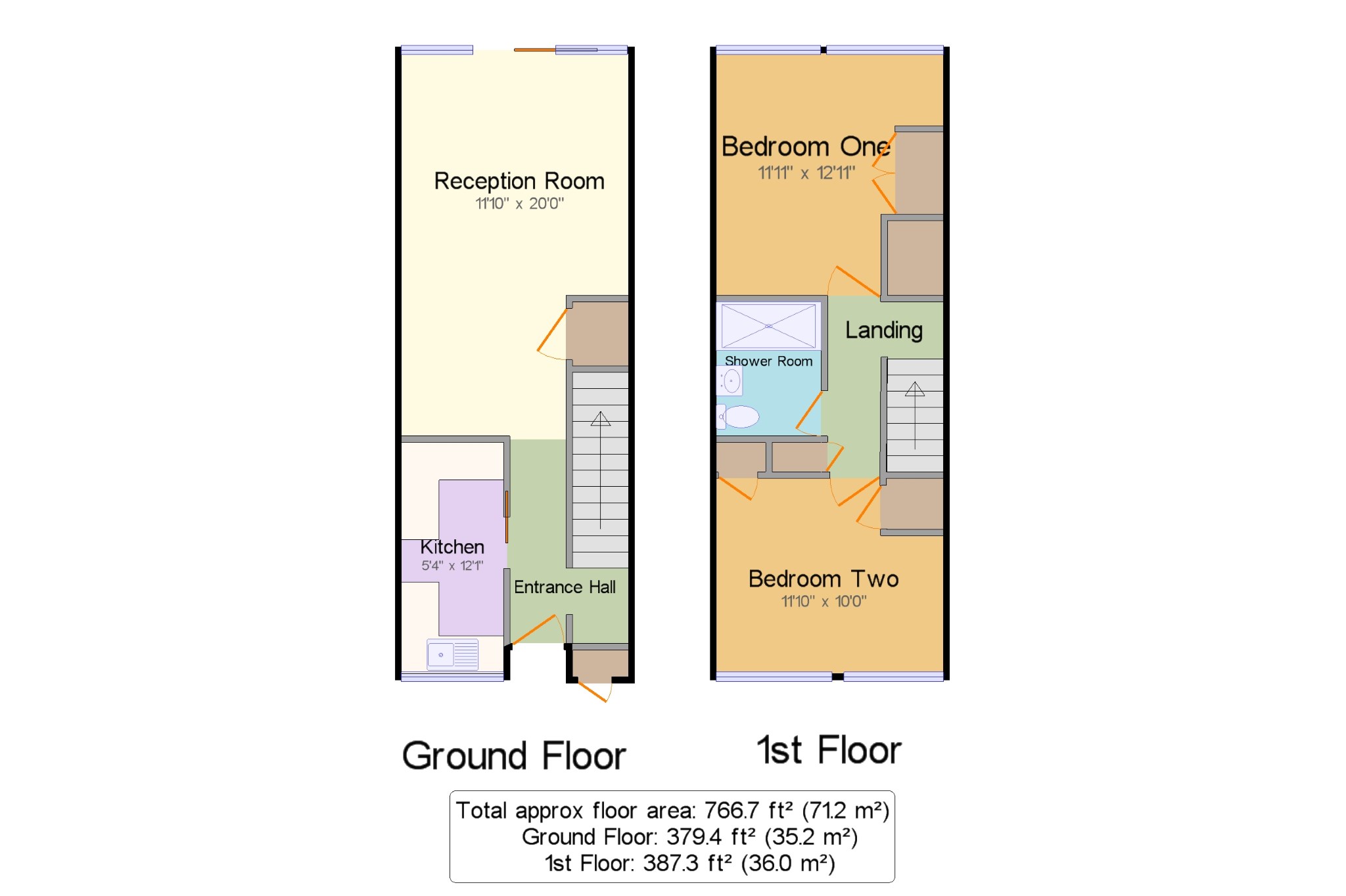 2 Bedrooms Terraced house for sale in Alpine Close, Park Hill, East Croydon, Surrey CR0