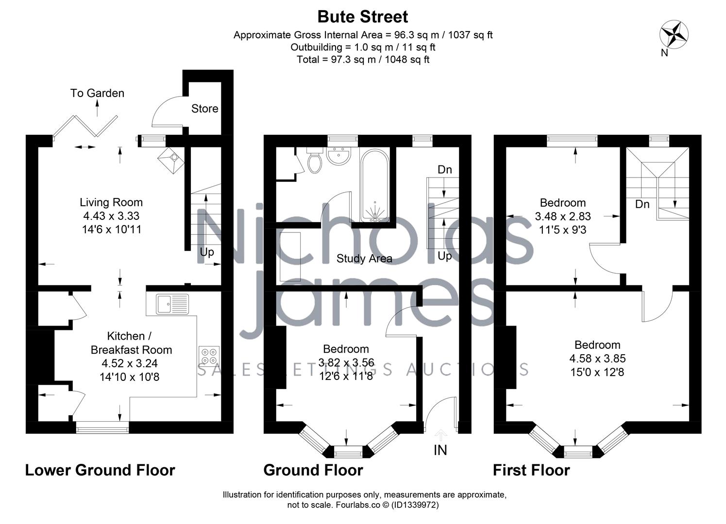 9, Bute Street, Brighton floorplan