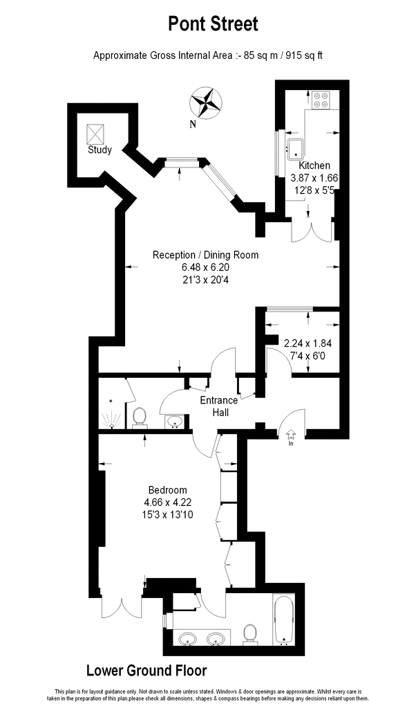 1 Bedrooms Flat to rent in Pont Street, Knightsbridge, London SW1X