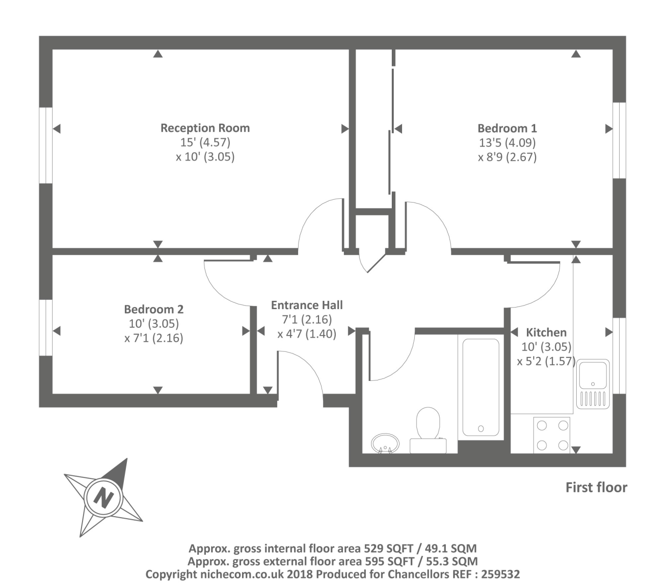 2 Bedrooms Flat to rent in Joan Lawrence Place, Headington OX3