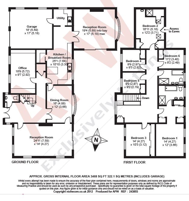 Copper Beeches, 2, Grenville Close, Surrey floorplan