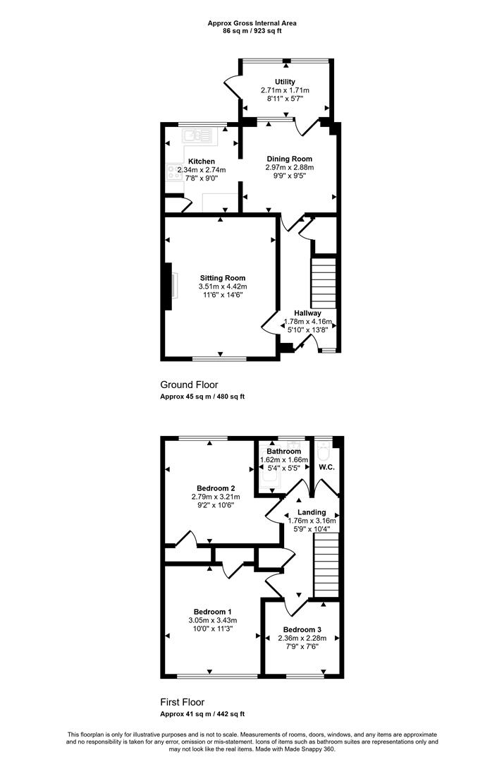 7, Wessex Road, Stalbridge floorplan