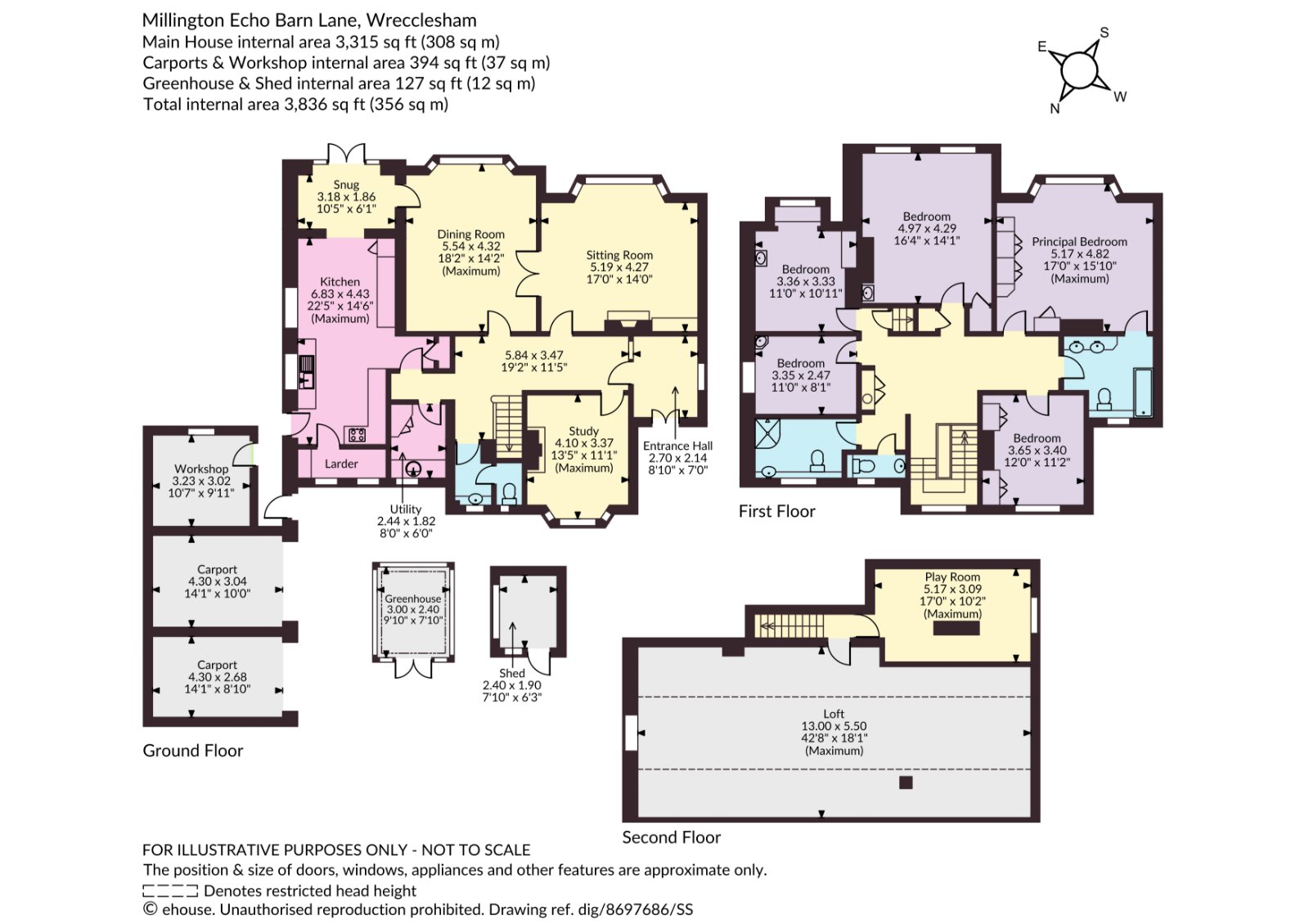 Millington, 37, Echo Barn Lane, Farnham floorplan