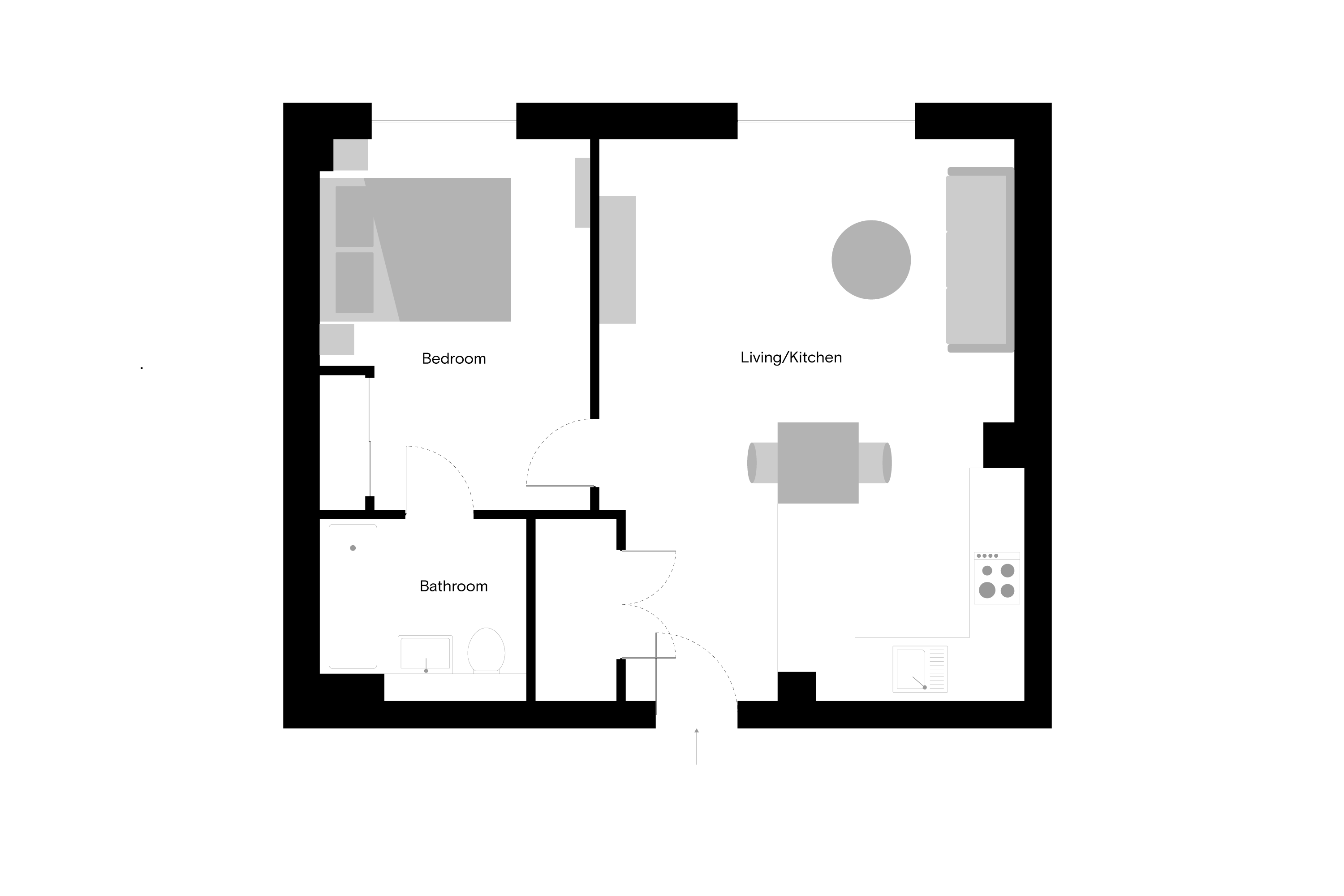 Flat 3037, The Wullcomb, 93 Highcross Street, Leicester floorplan