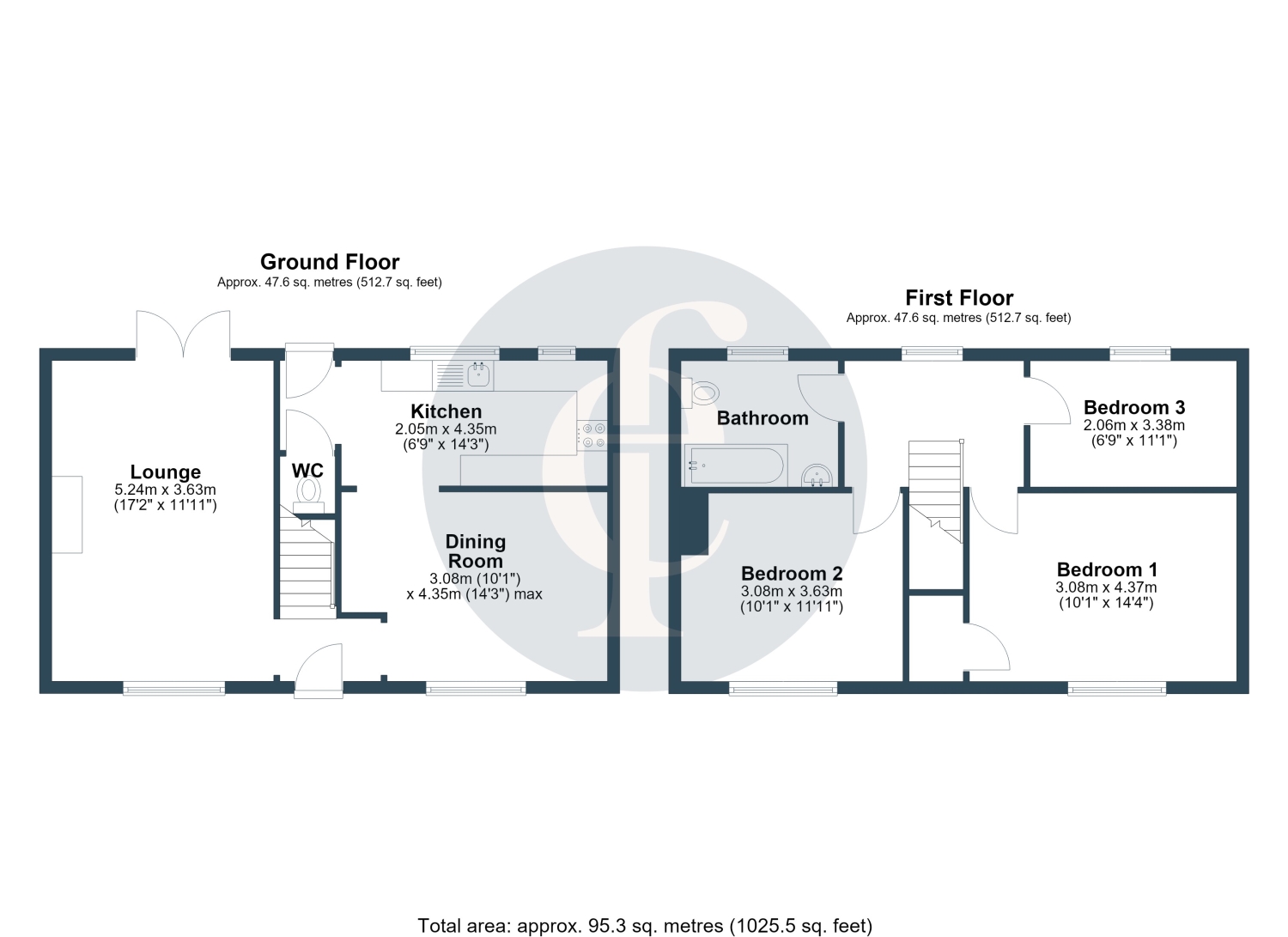 2, Highfield Close, Stratford-upon-Avon floorplan
