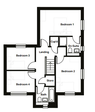 Plot 285 The Stockwood, Hawton Lane, Balderton, Newark floorplan