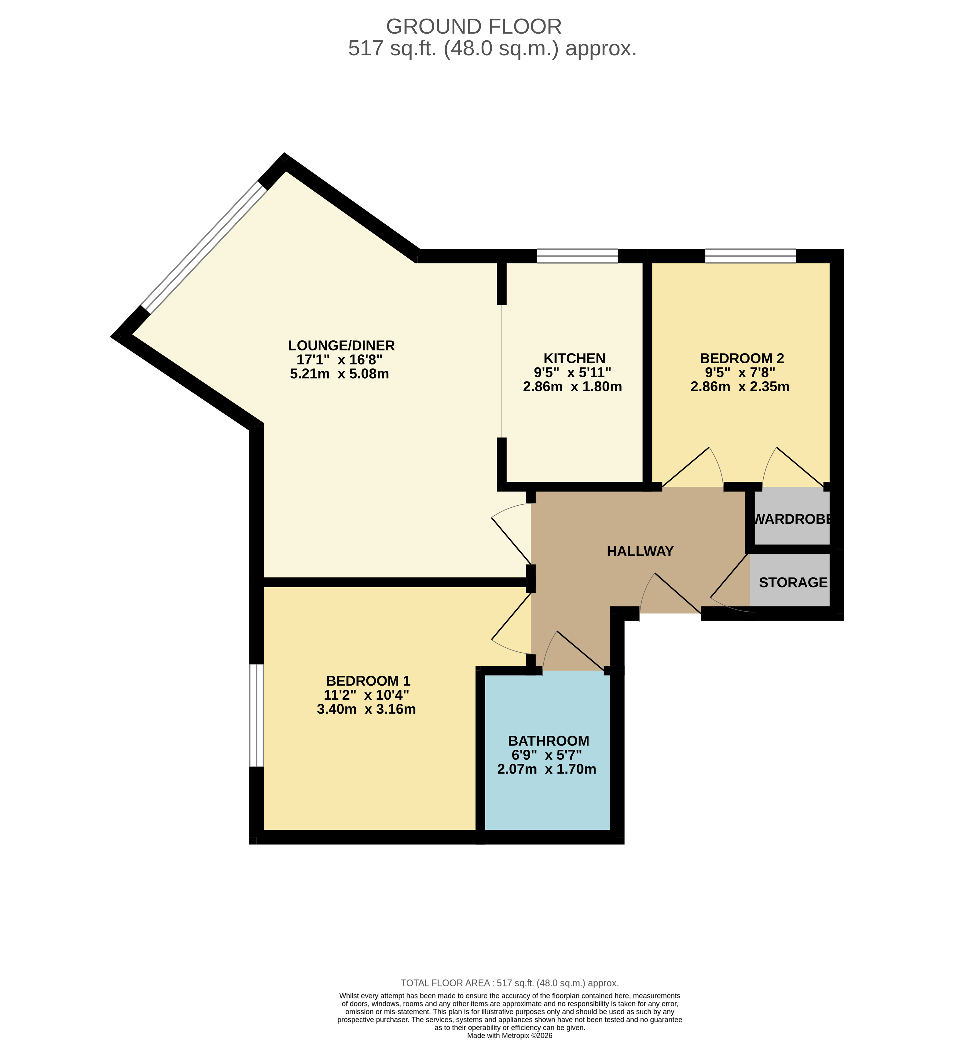 5, Harrop Court, Darwen floorplan