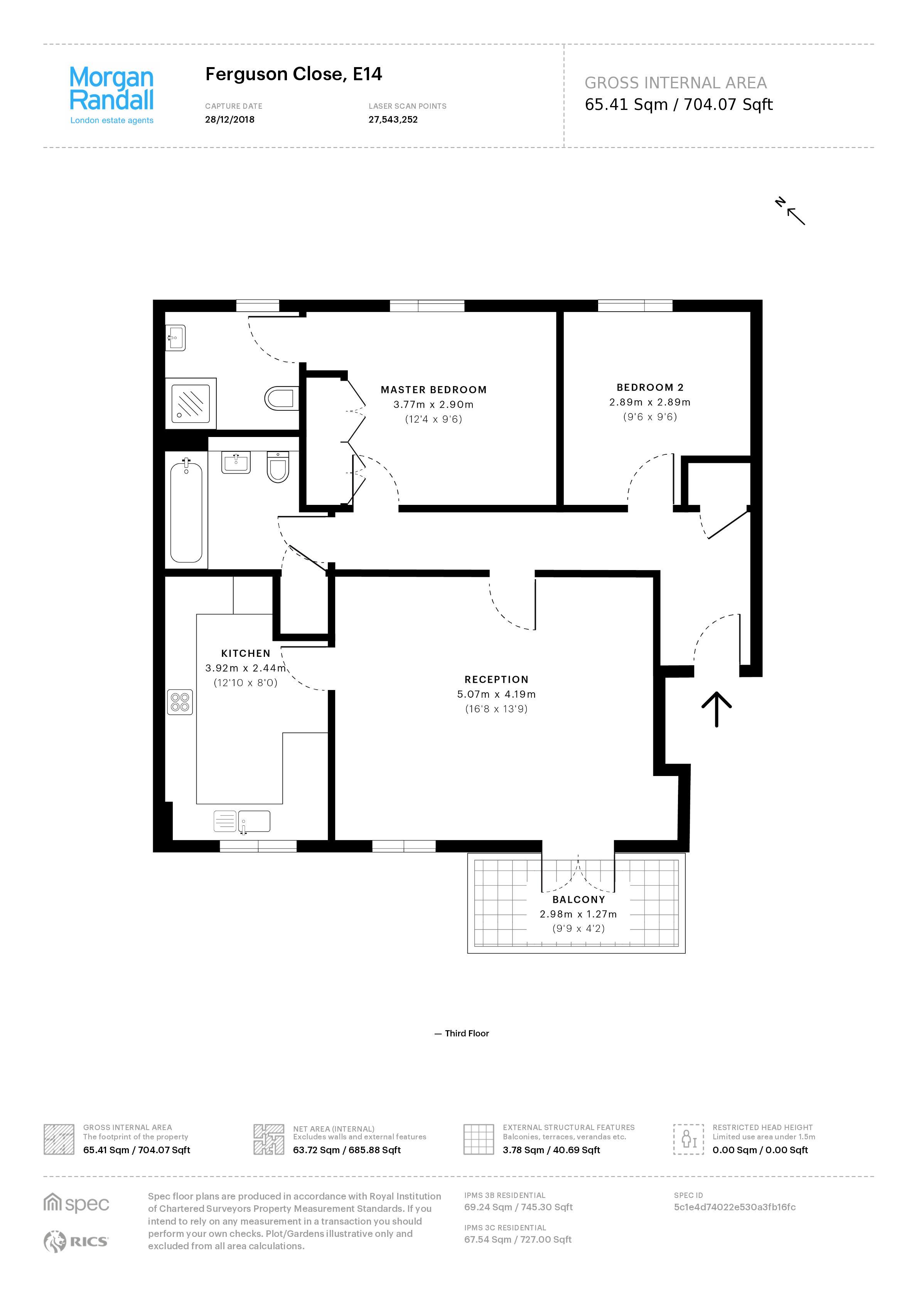 2 Bedrooms Flat to rent in Ferguson Close, Canary Wharf E14