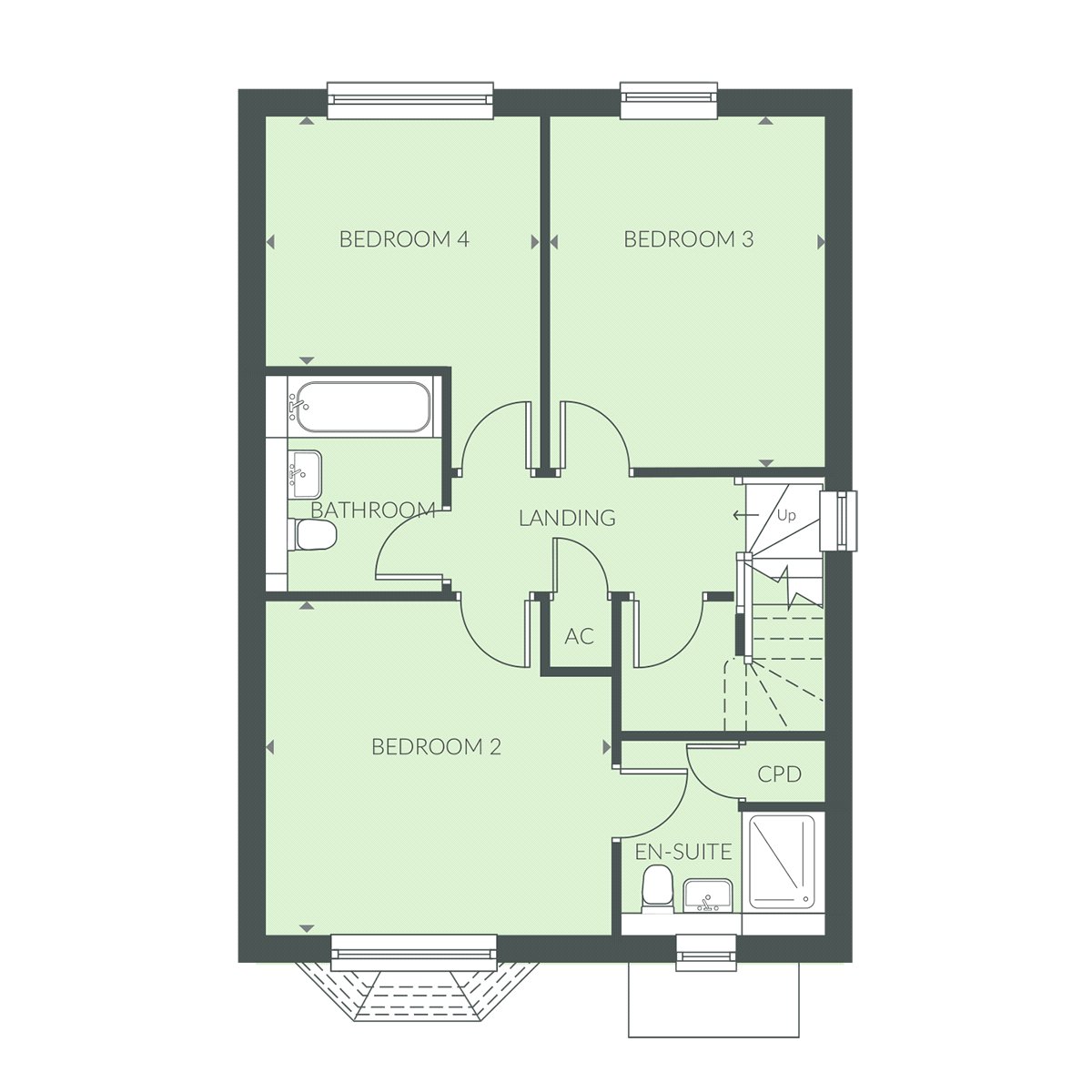298, The Rose, The Oaks, Hayne Farm, Honiton, EX14 floorplan