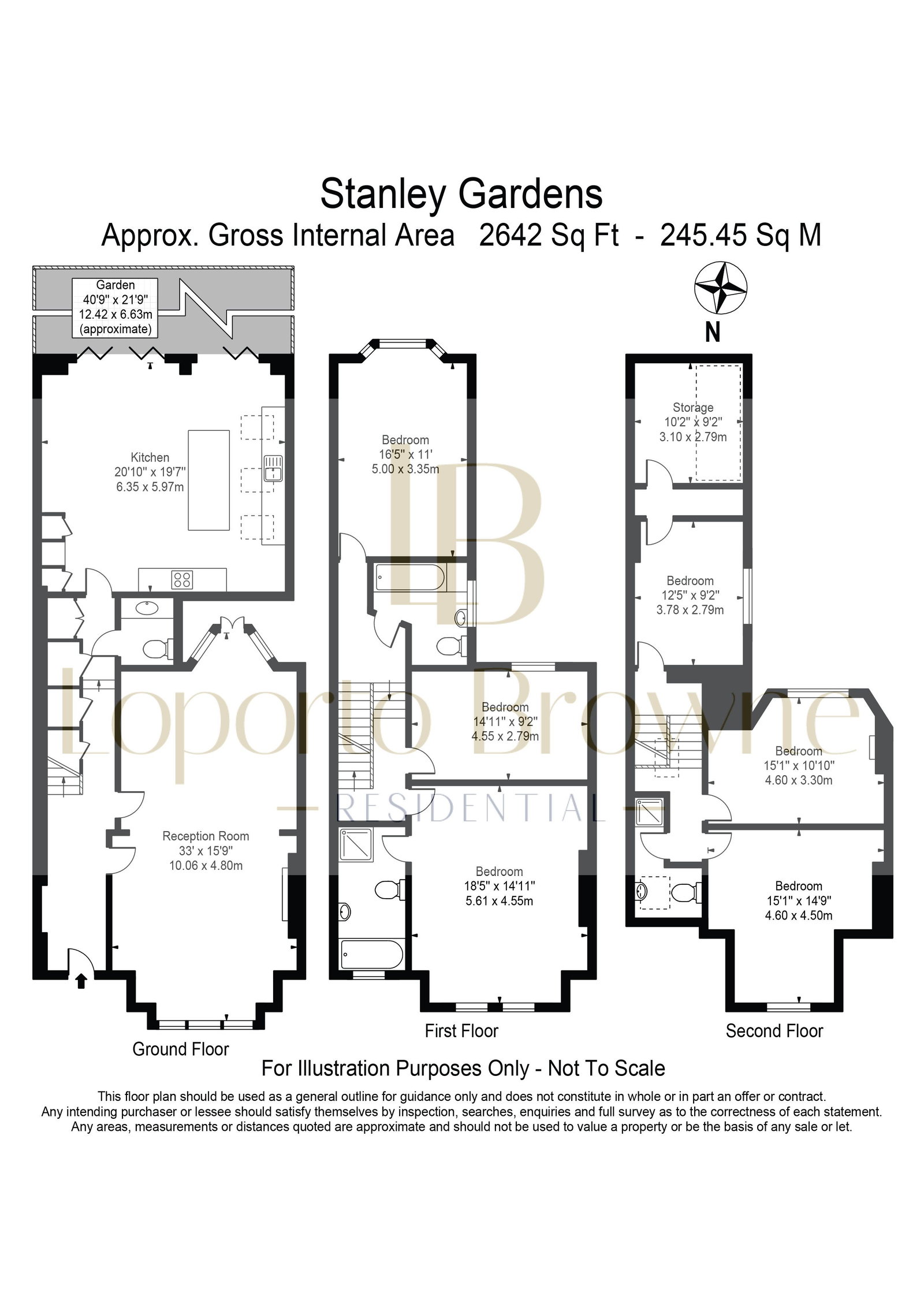 21, Stanley Gardens, London floorplan