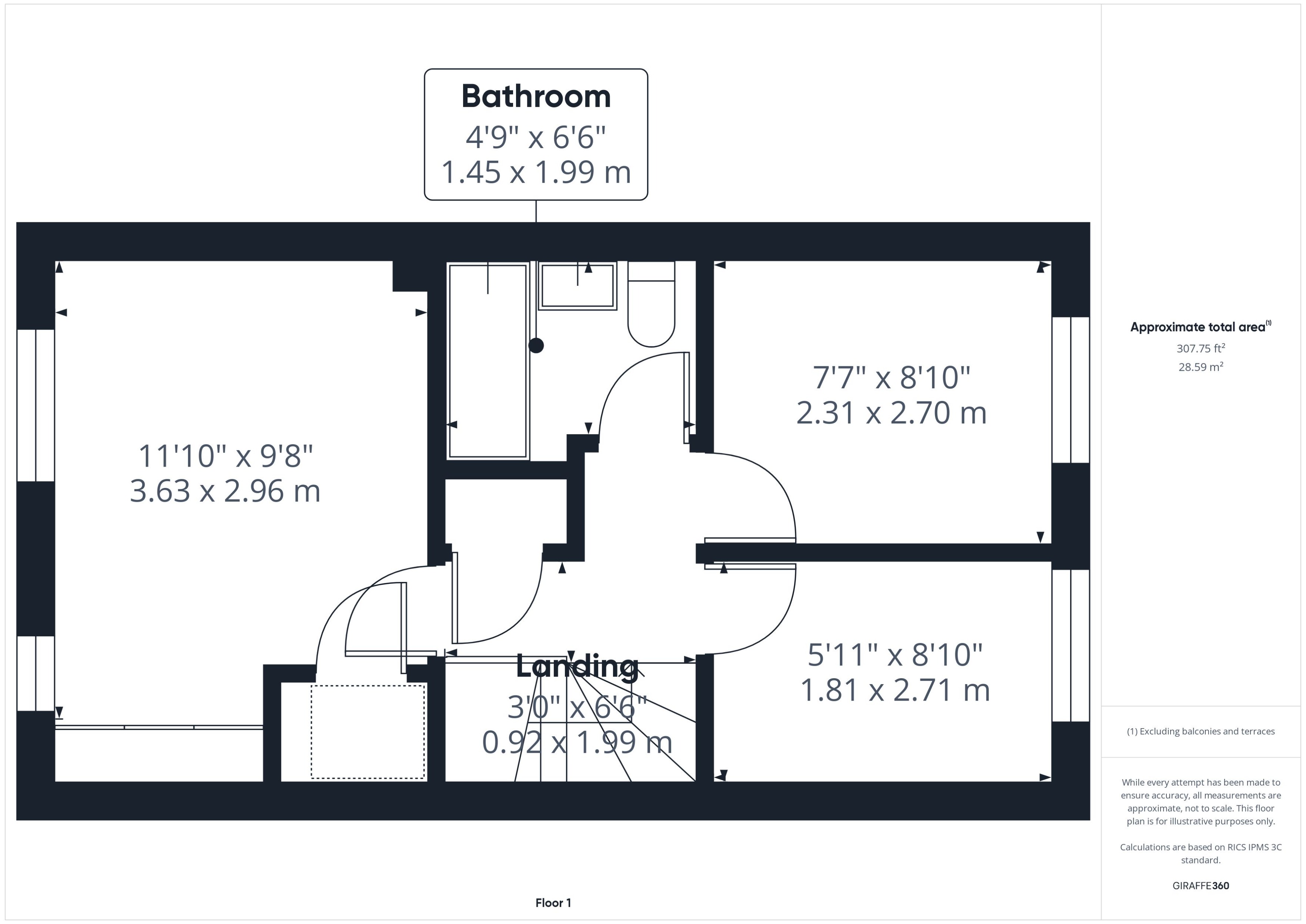 15, Garton Way, Ashford floorplan
