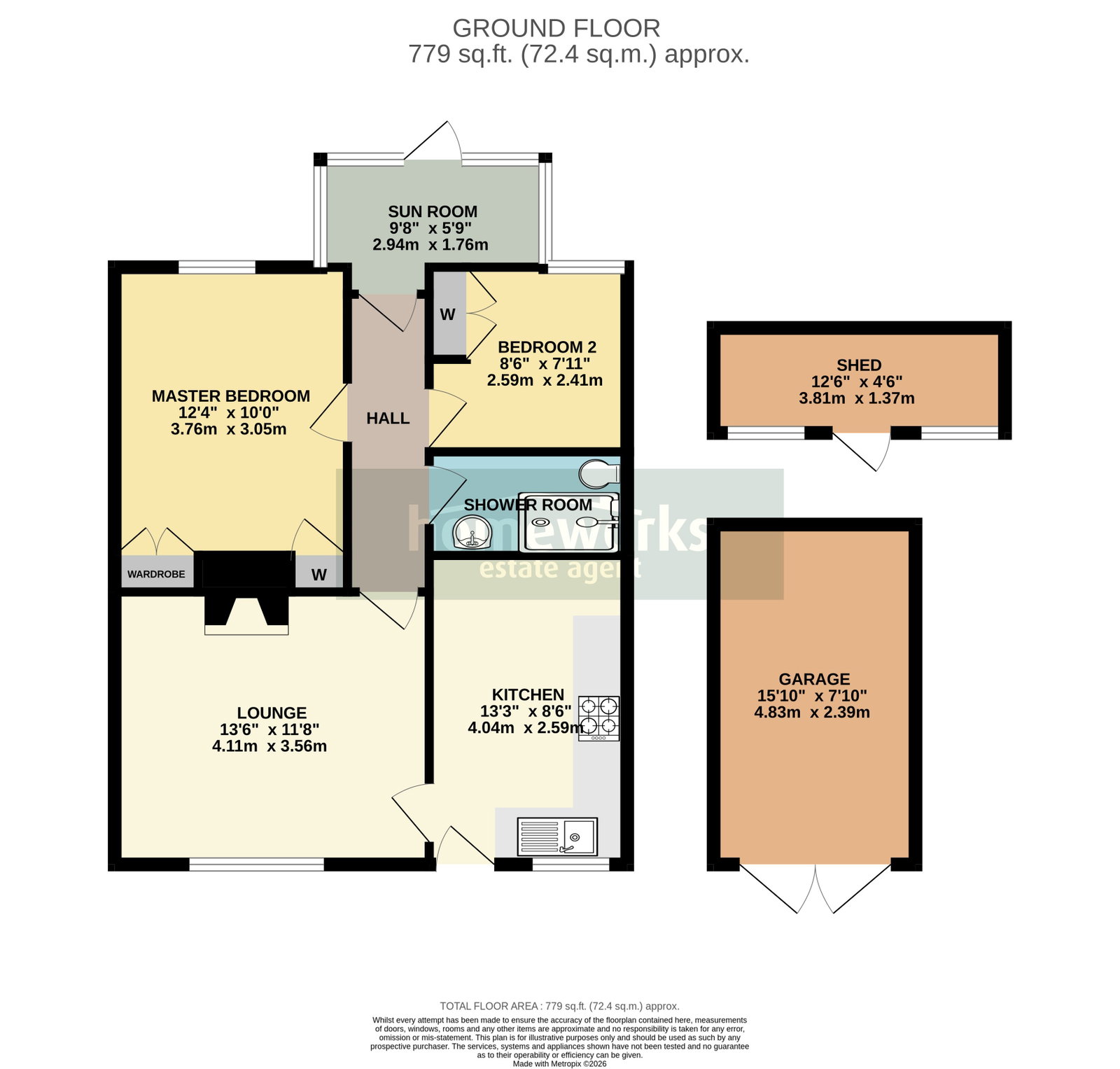 6, Johnson Close, Dereham floorplan