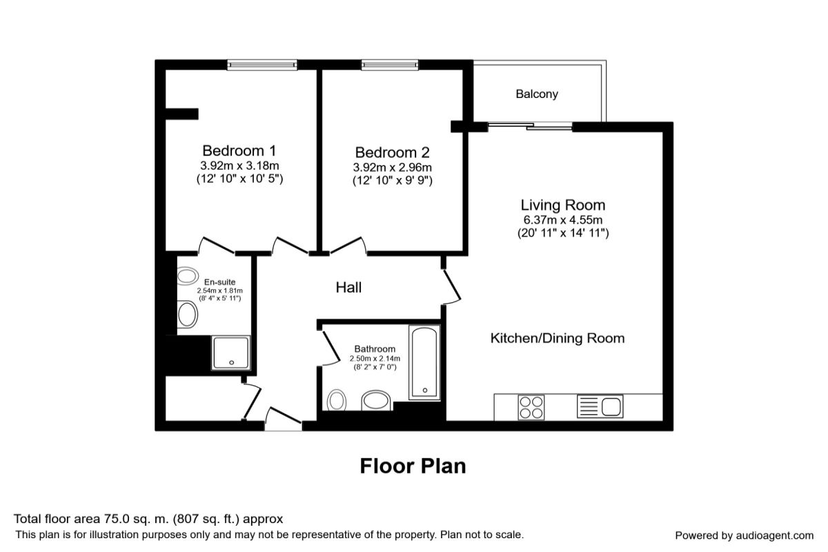 2 Bedrooms Flat to rent in Adelphi Street, Salford M3
