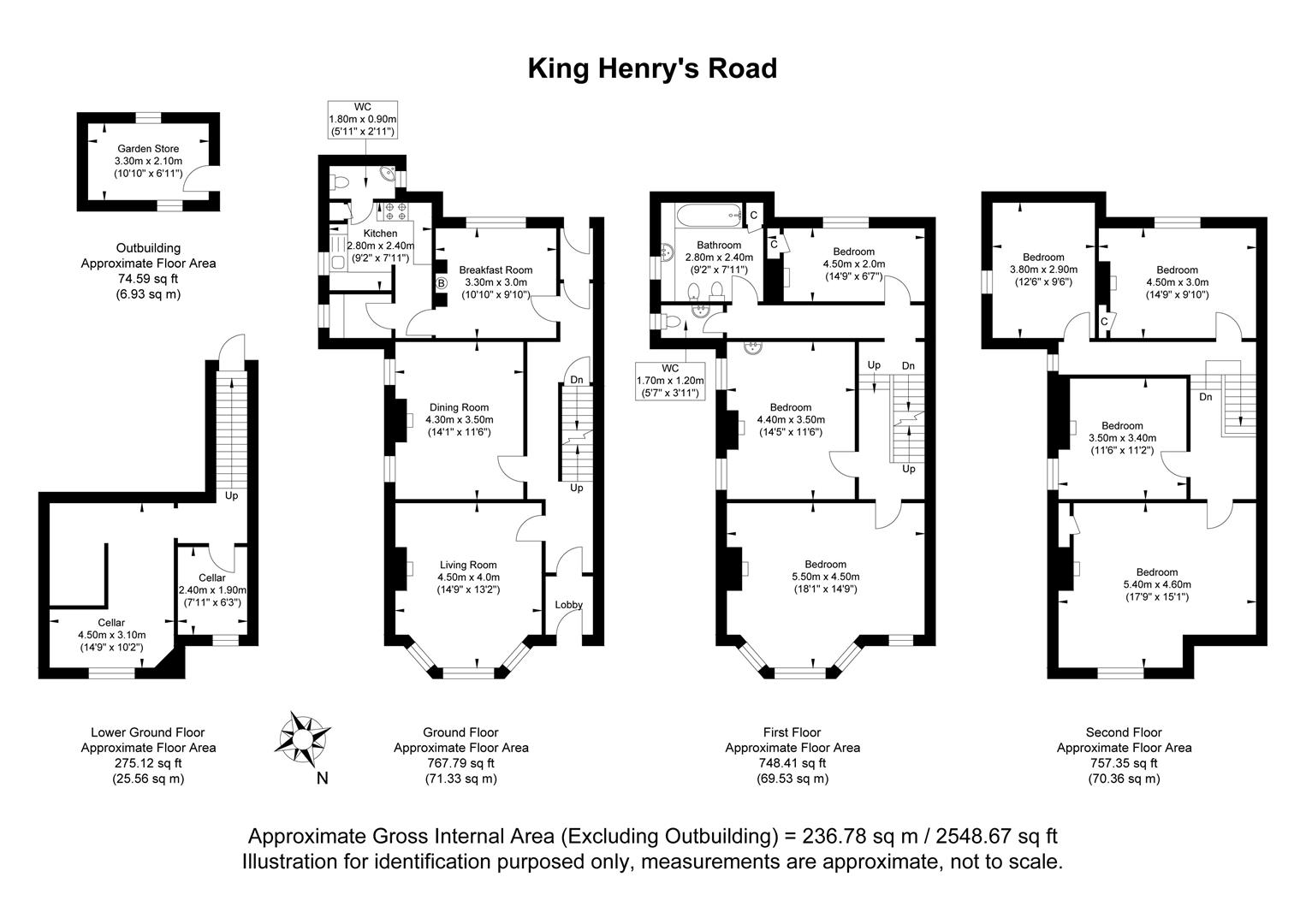 31, King Henrys Road, Lewes floorplan
