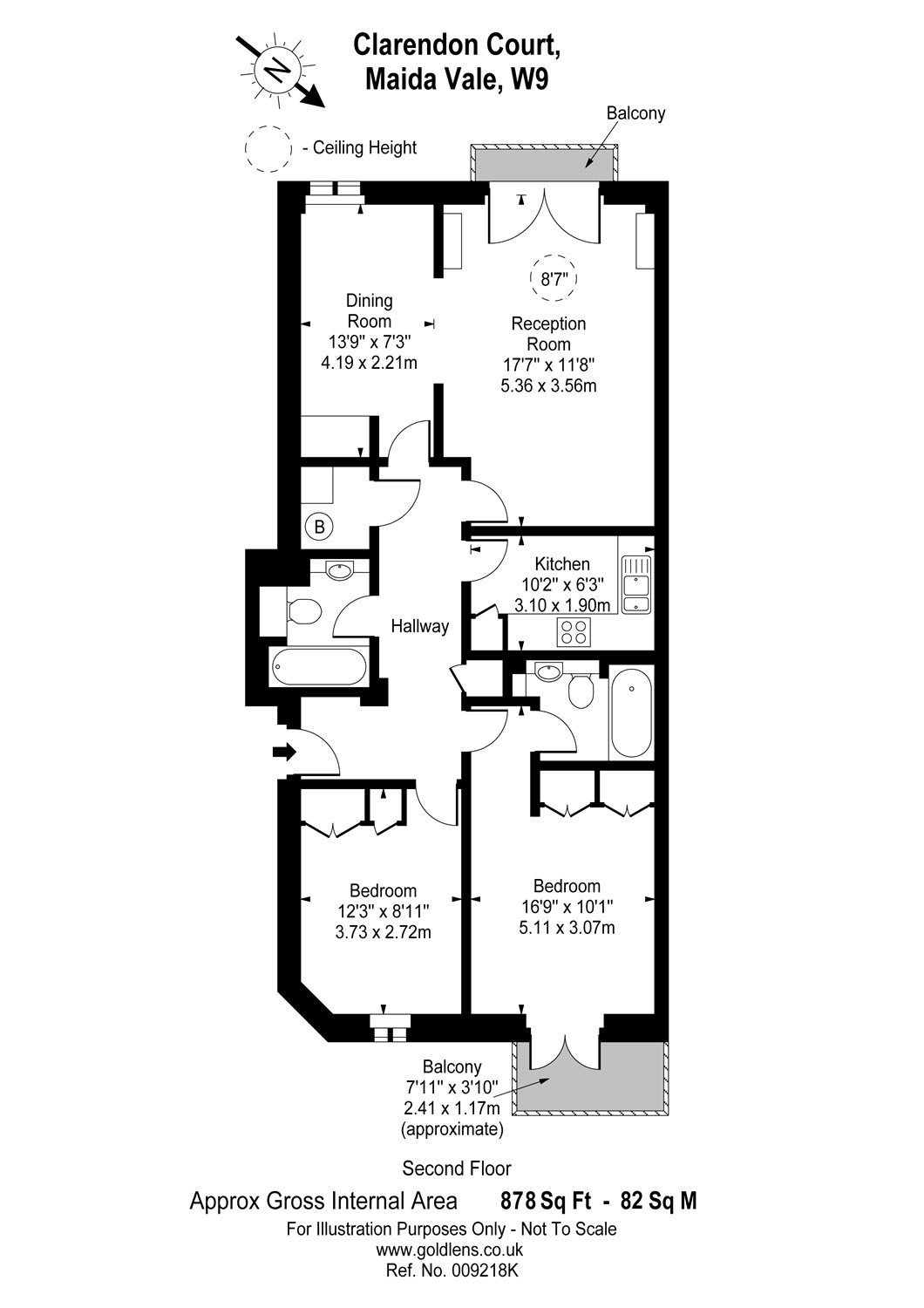 2 Bedrooms Flat to rent in Clarendon Court, 33 Maida Vale W9