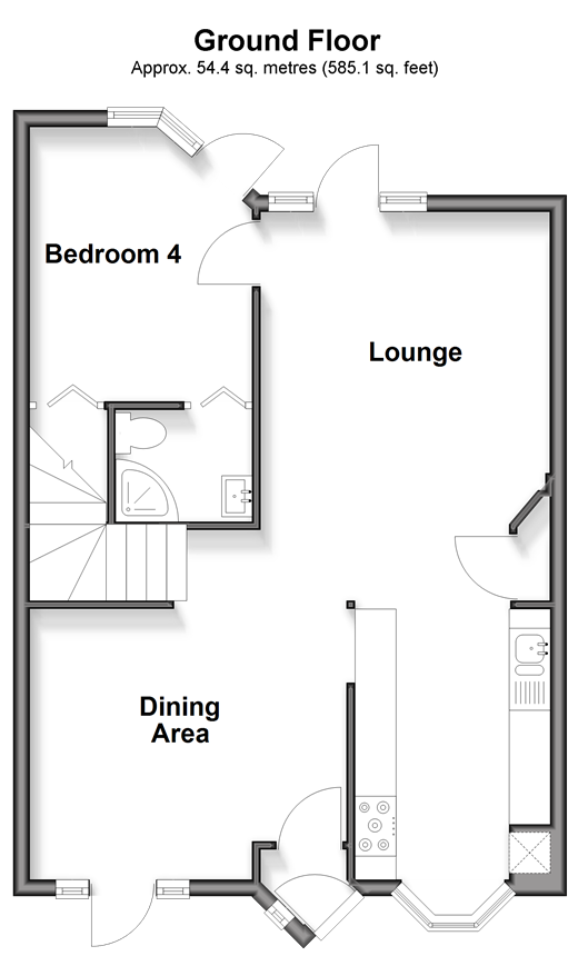 Harold Road, Birchington floorplan