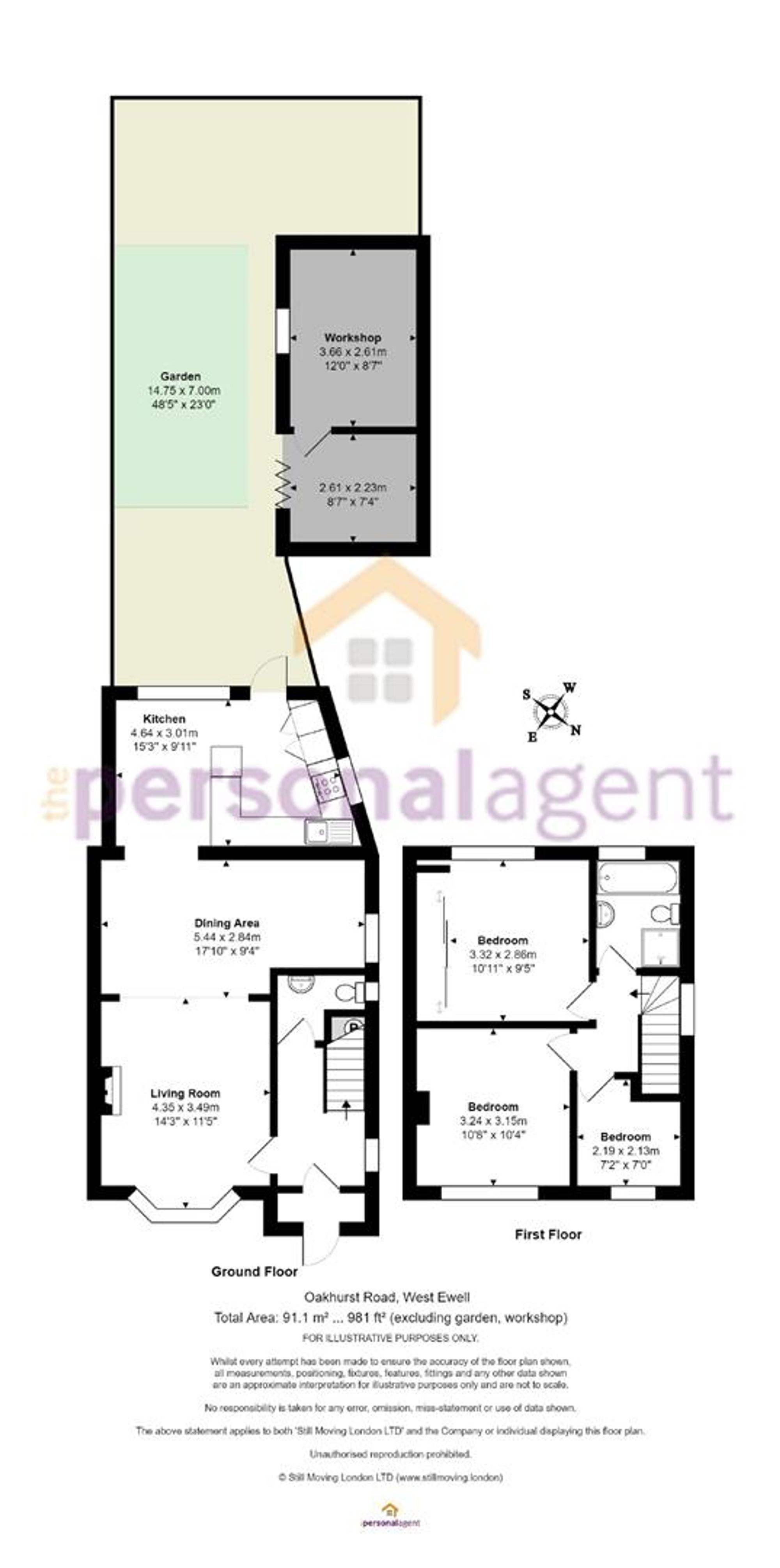 21 Oakhurst Road, Epsom floorplan