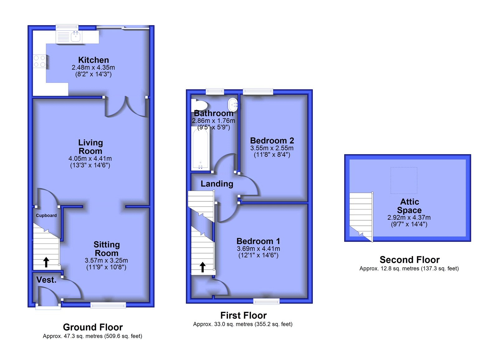 15, Pendle Road, Lancashire floorplan