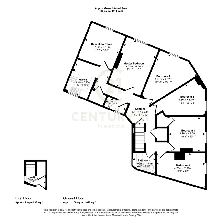 1A, Heston Road, Hounslow floorplan